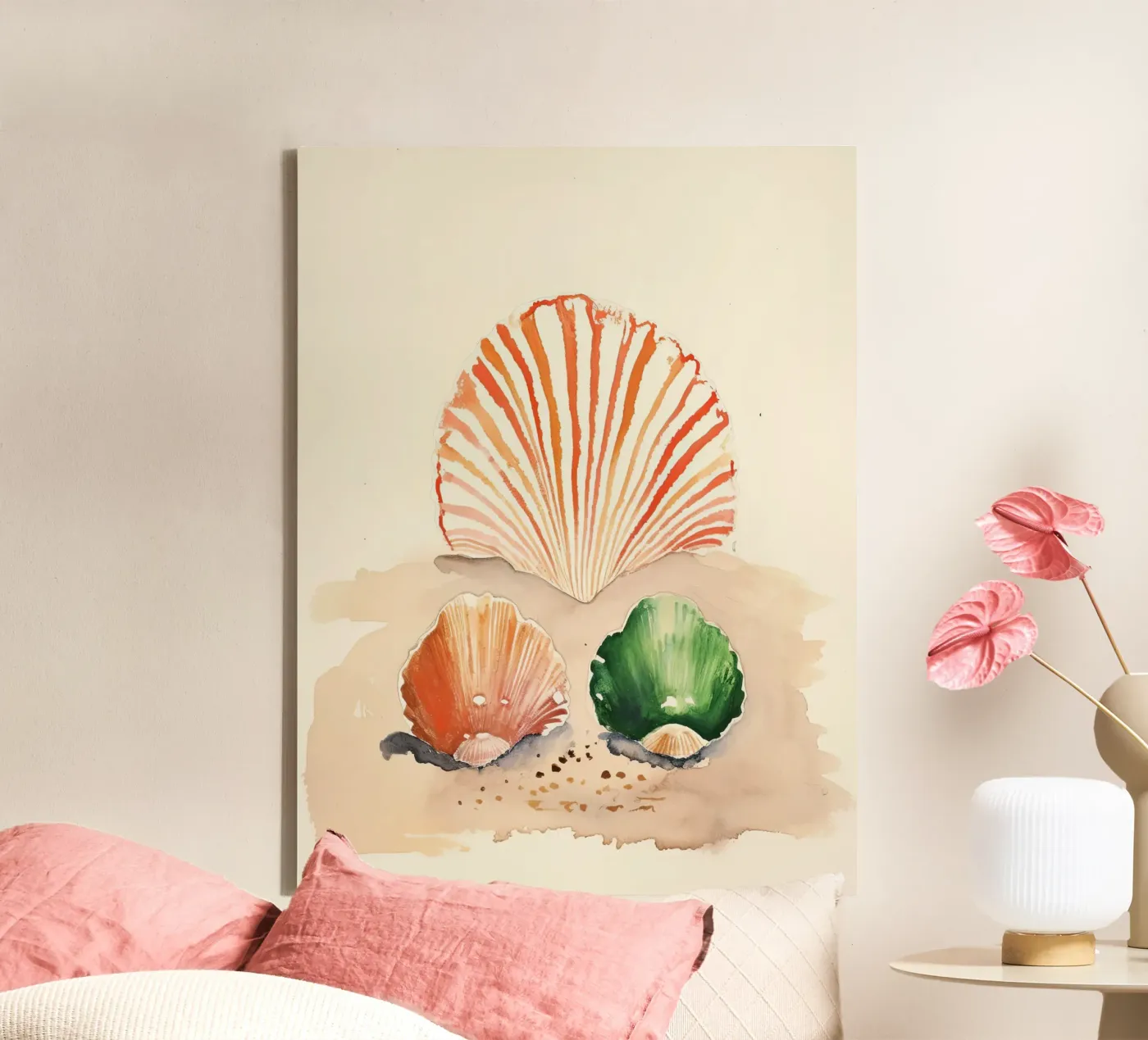 Seashells canvas by DaarbyN