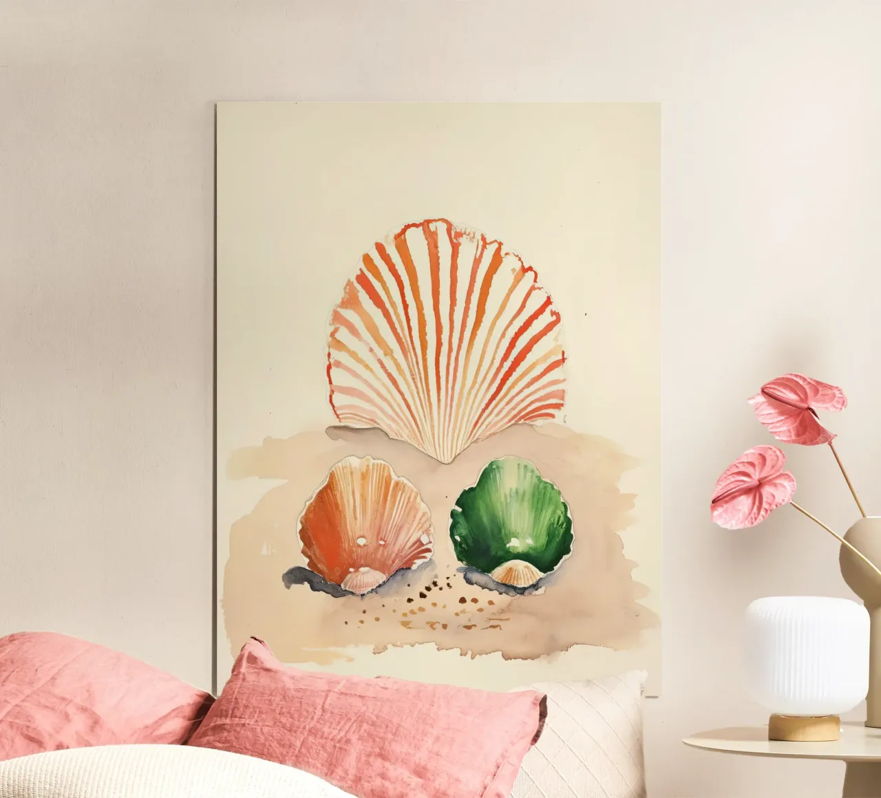 Conchiglie poster con telaio in legno da DaarbyN