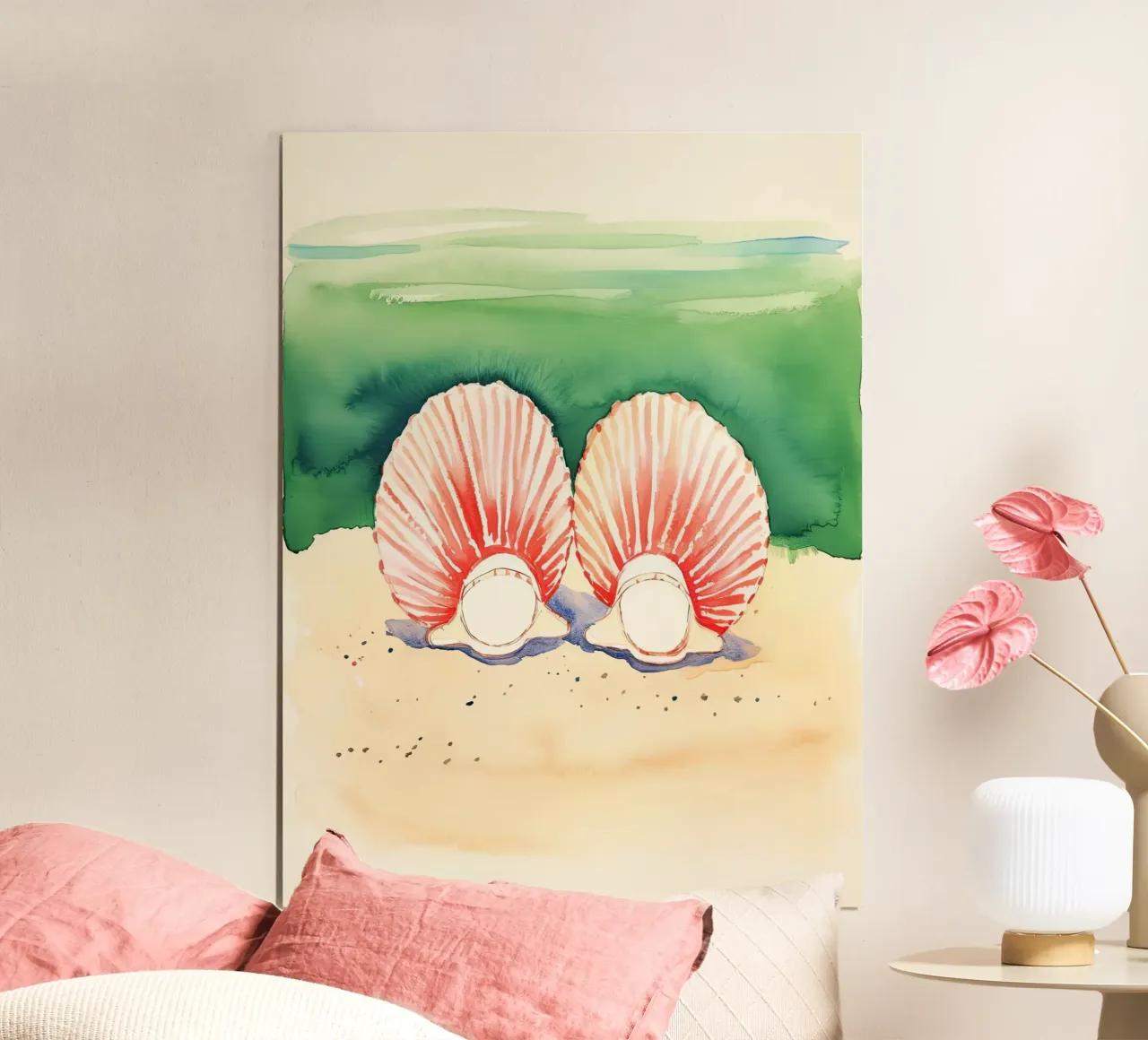 Vacanza sulla costa poster con telaio in plastica da DaarbyN