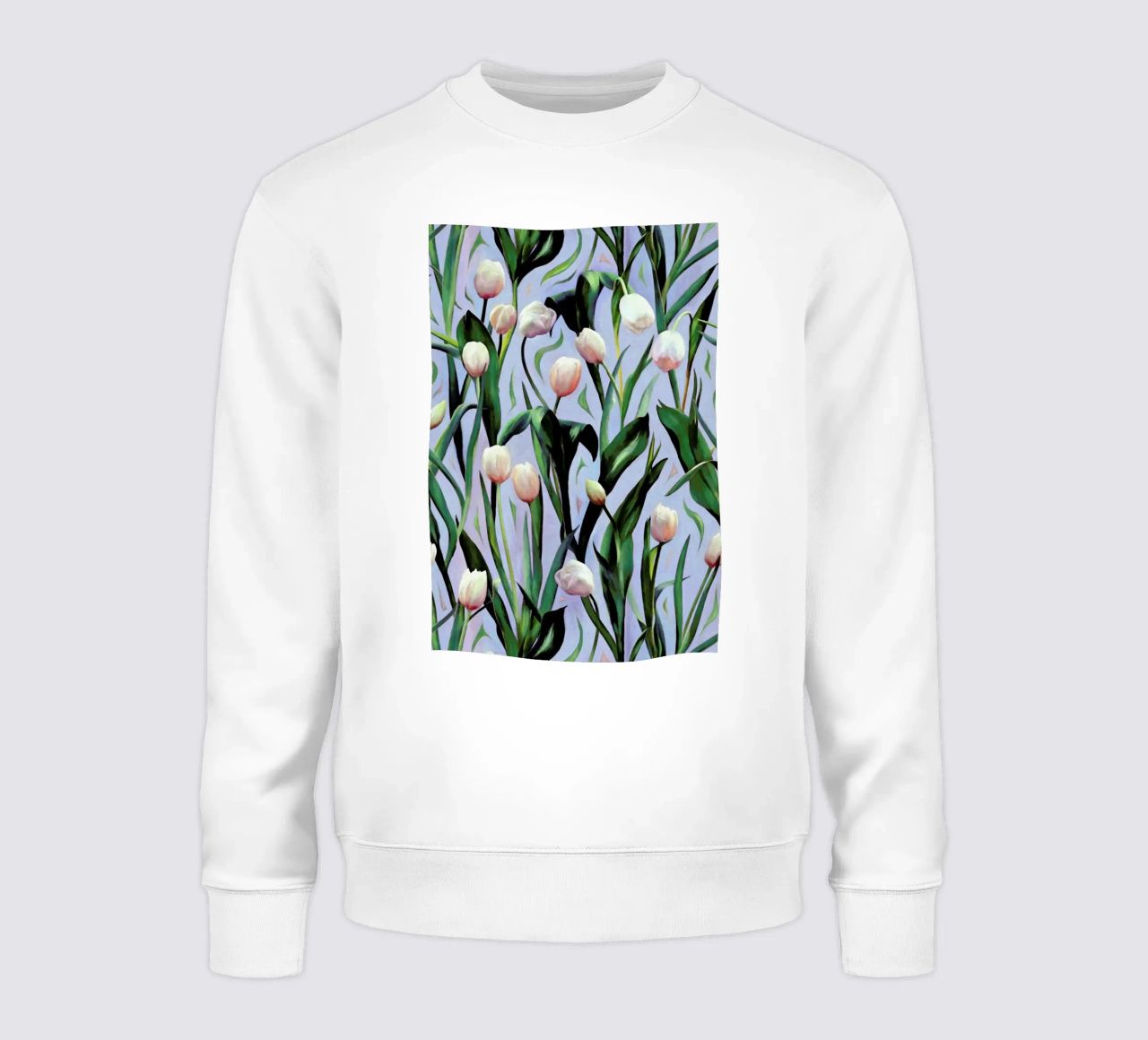 Waiting On The Blooming – Tulip Pattern felpa da Micklyn Le Feuvre