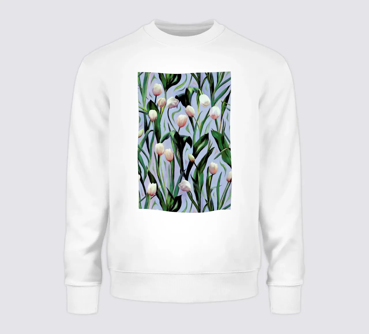 Waiting On The Blooming – Tulip Pattern sweat de Micklyn Le Feuvre