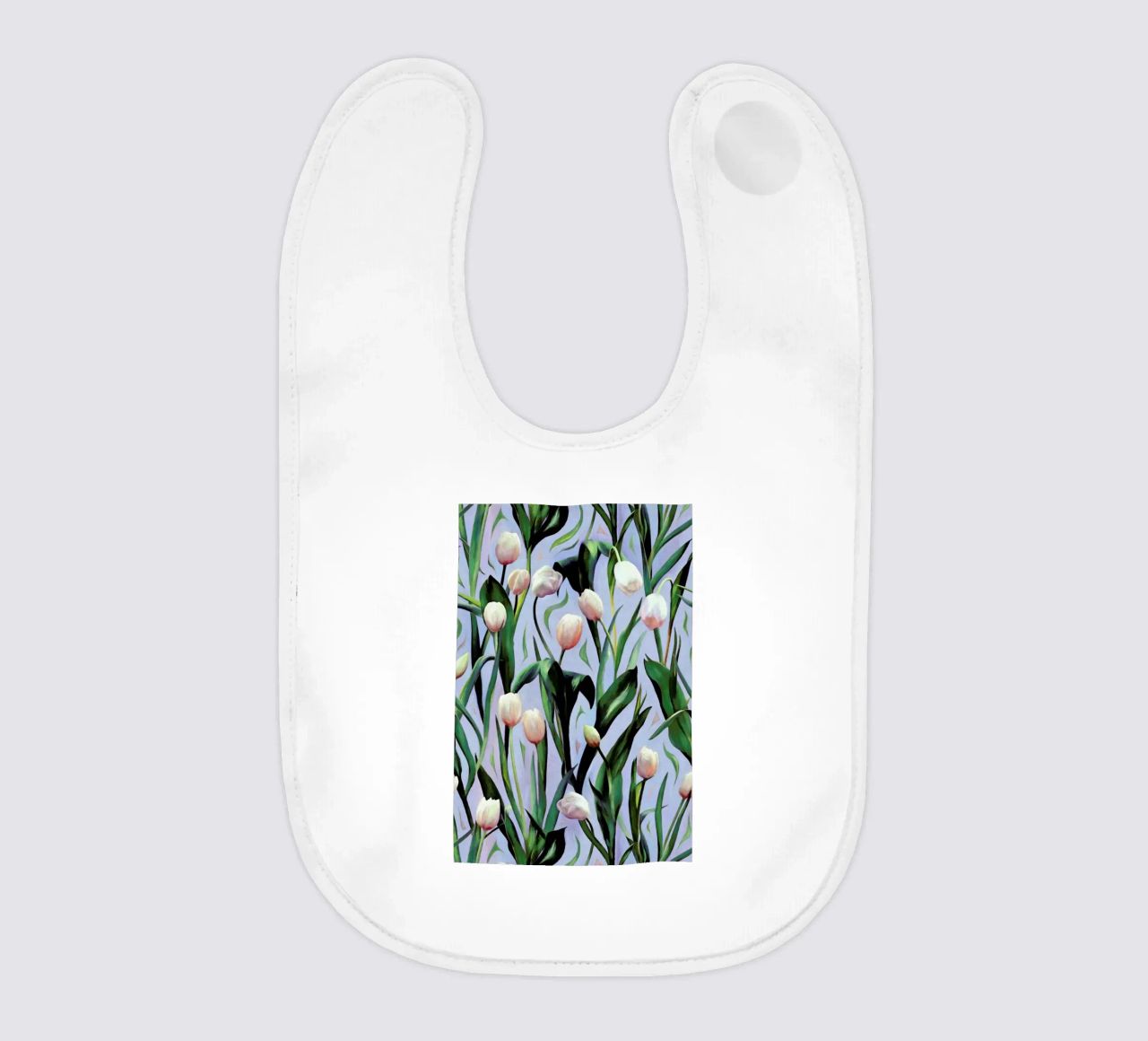 Waiting On The Blooming – Tulip Pattern bavaglino da Micklyn Le Feuvre