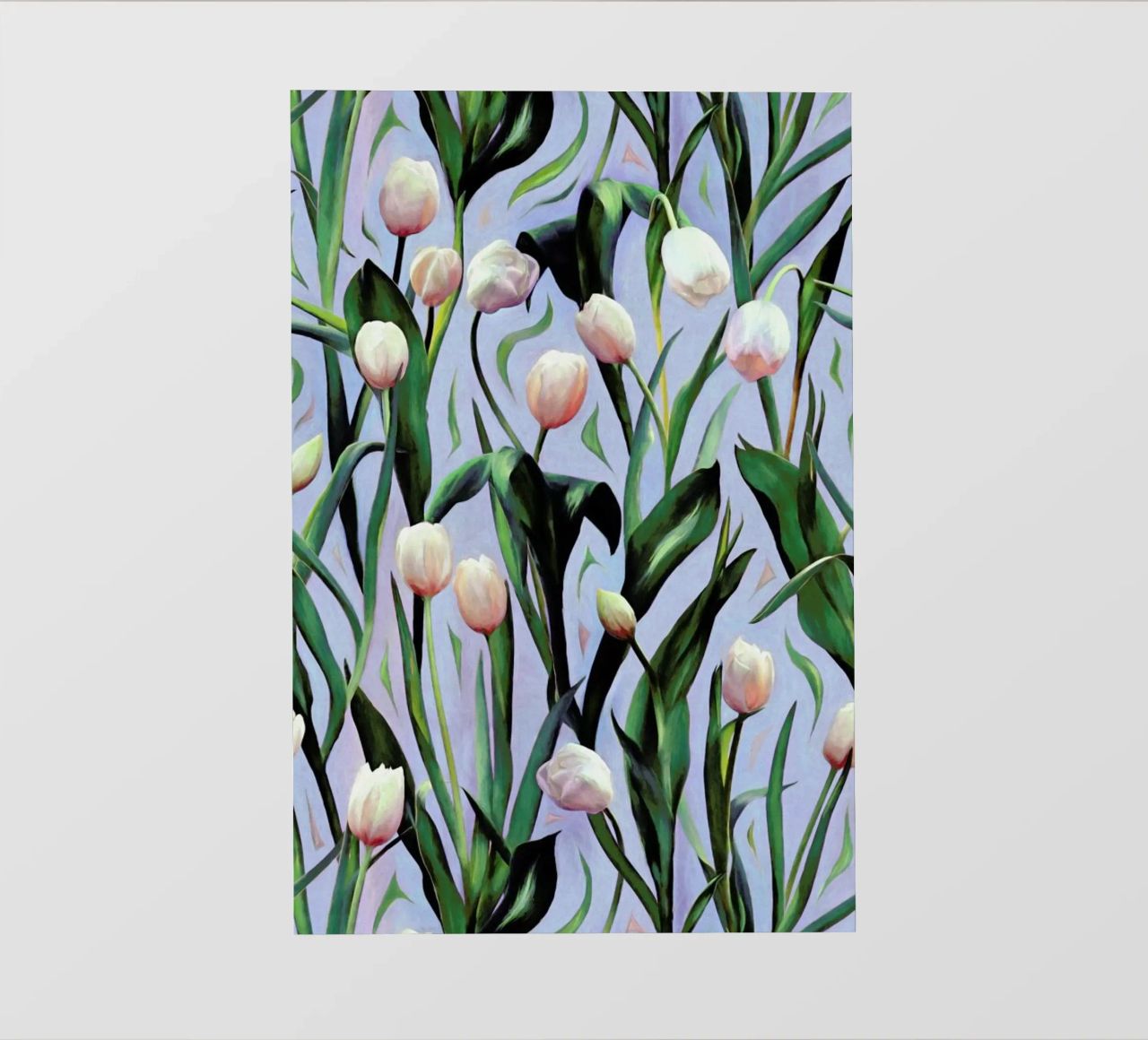 Waiting On The Blooming – Tulip Pattern pellicola backlit da Micklyn Le Feuvre