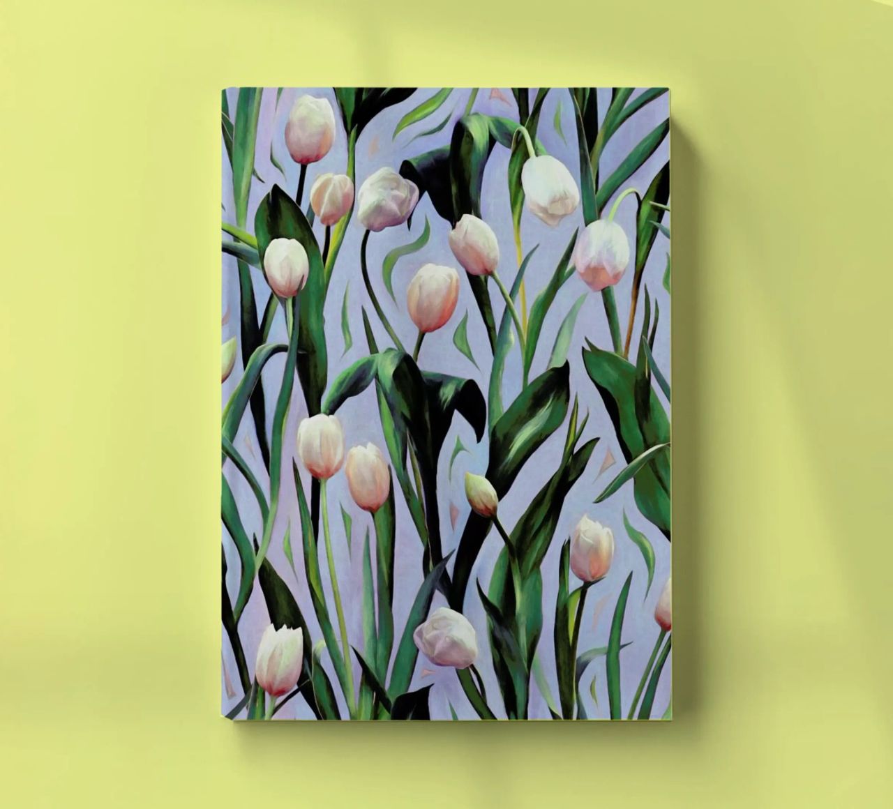 Waiting On The Blooming – Tulip Pattern notebook by Micklyn Le Feuvre