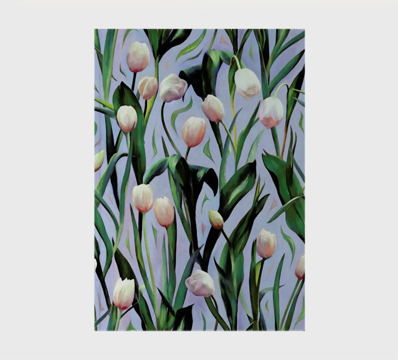 Waiting On The Blooming – Tulip Pattern Notizbuch von Micklyn Le Feuvre