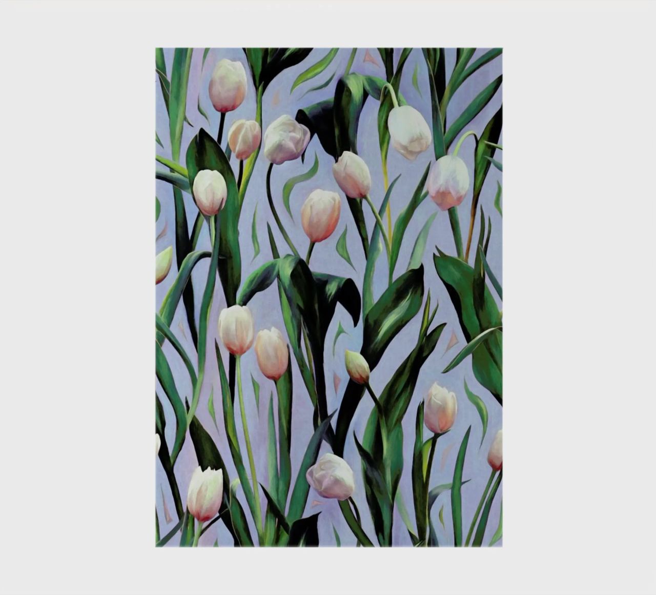 Waiting On The Blooming – Tulip Pattern notebook by Micklyn Le Feuvre