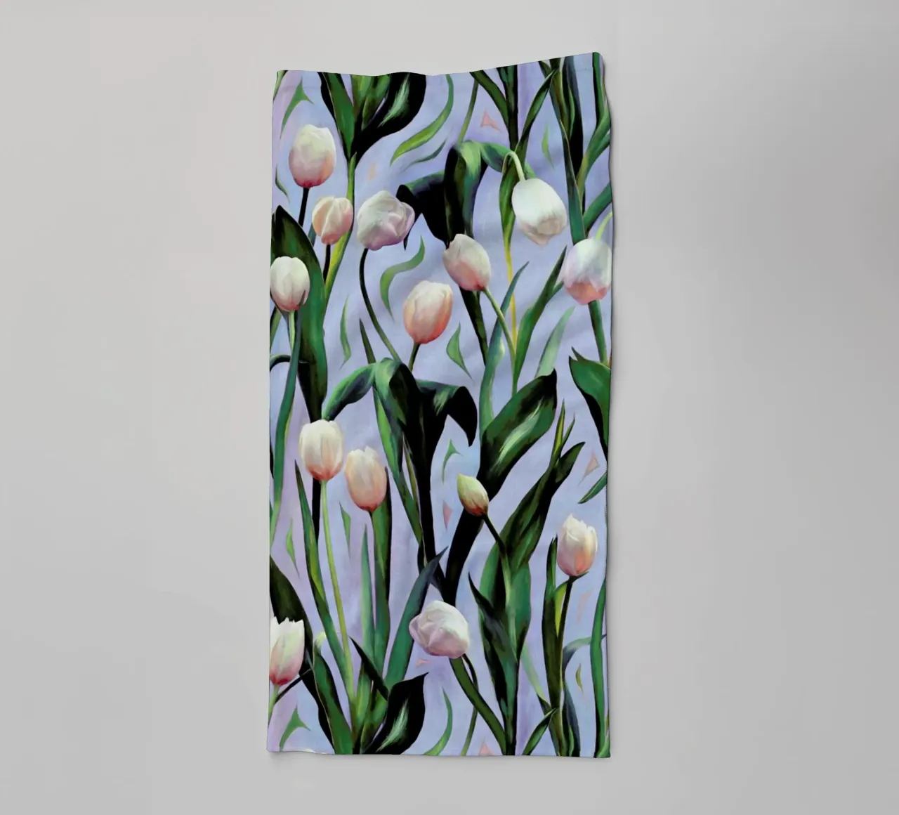 Waiting On The Blooming – Tulip Pattern toalla de baño de Micklyn Le Feuvre