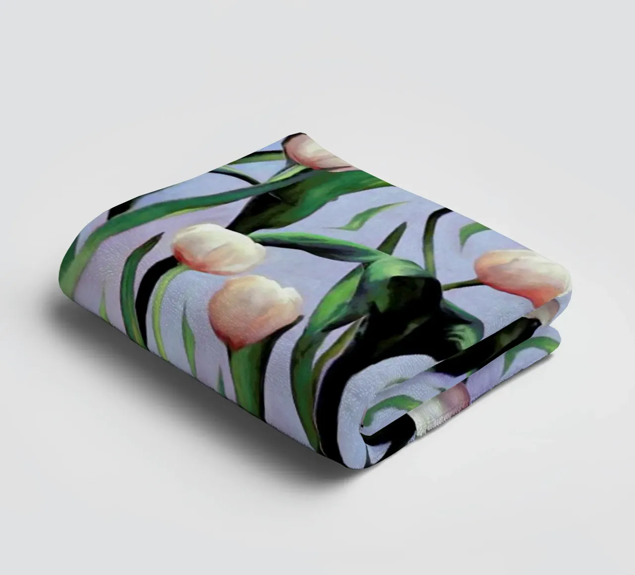 Waiting On The Blooming – Tulip Pattern toalla de baño de Micklyn Le Feuvre
