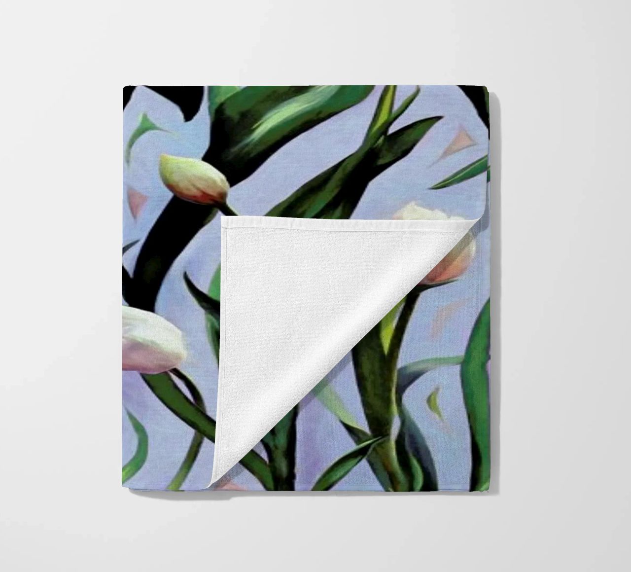 Waiting On The Blooming – Tulip Pattern telo mare da Micklyn Le Feuvre