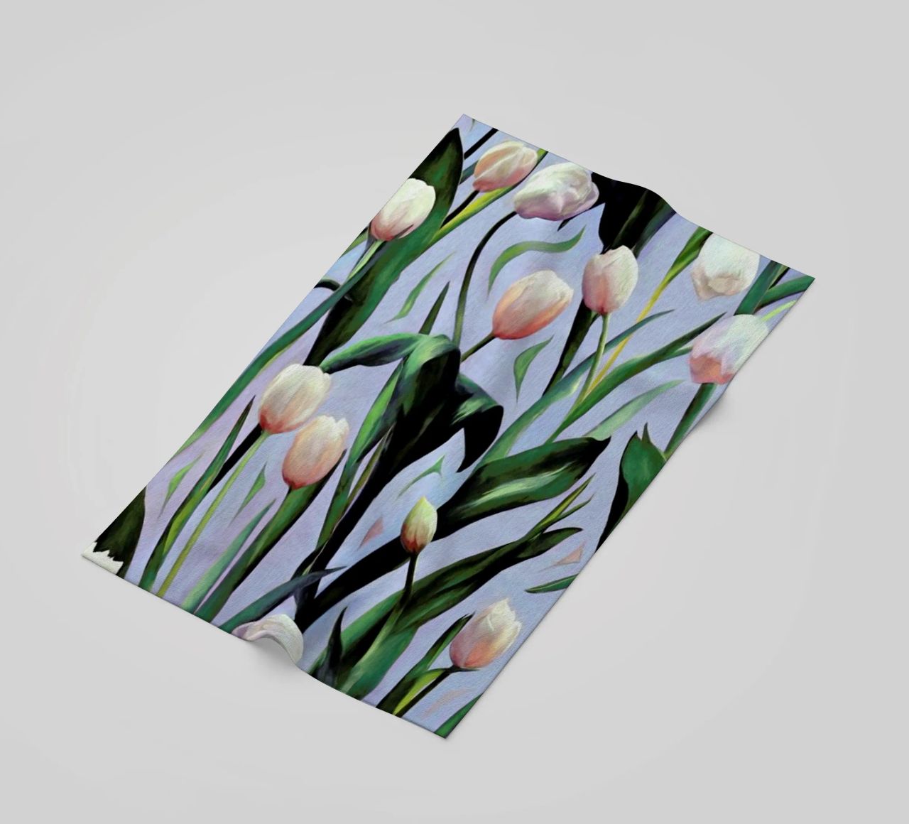 Waiting On The Blooming – Tulip Pattern telo mare da Micklyn Le Feuvre