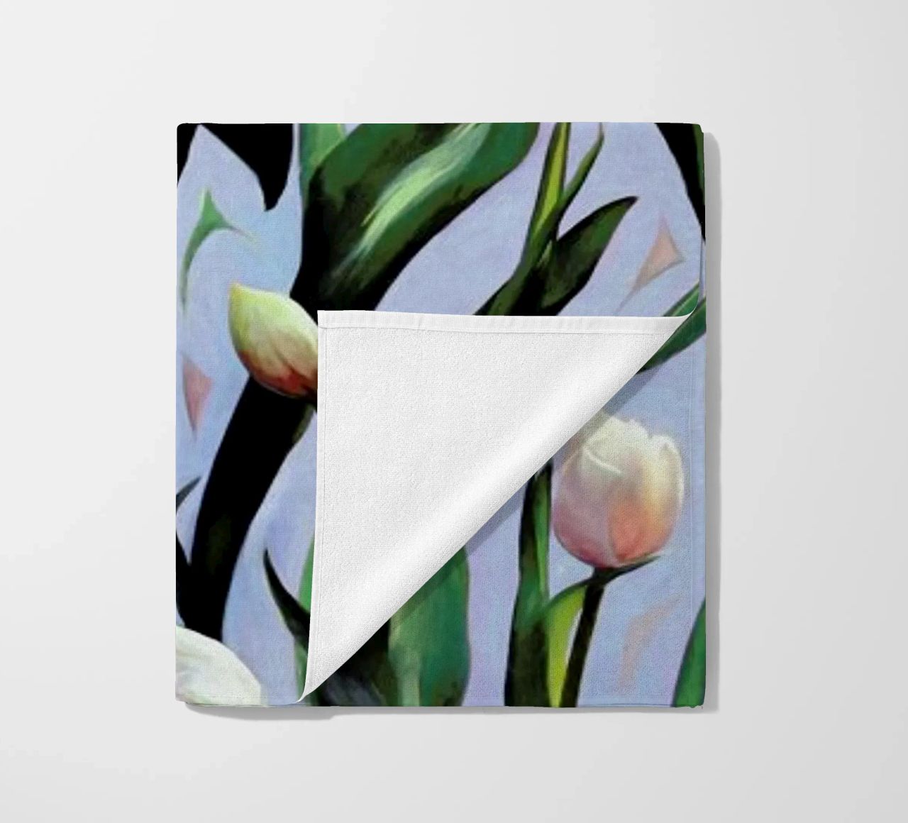 Waiting On The Blooming – Tulip Pattern telo mare da Micklyn Le Feuvre