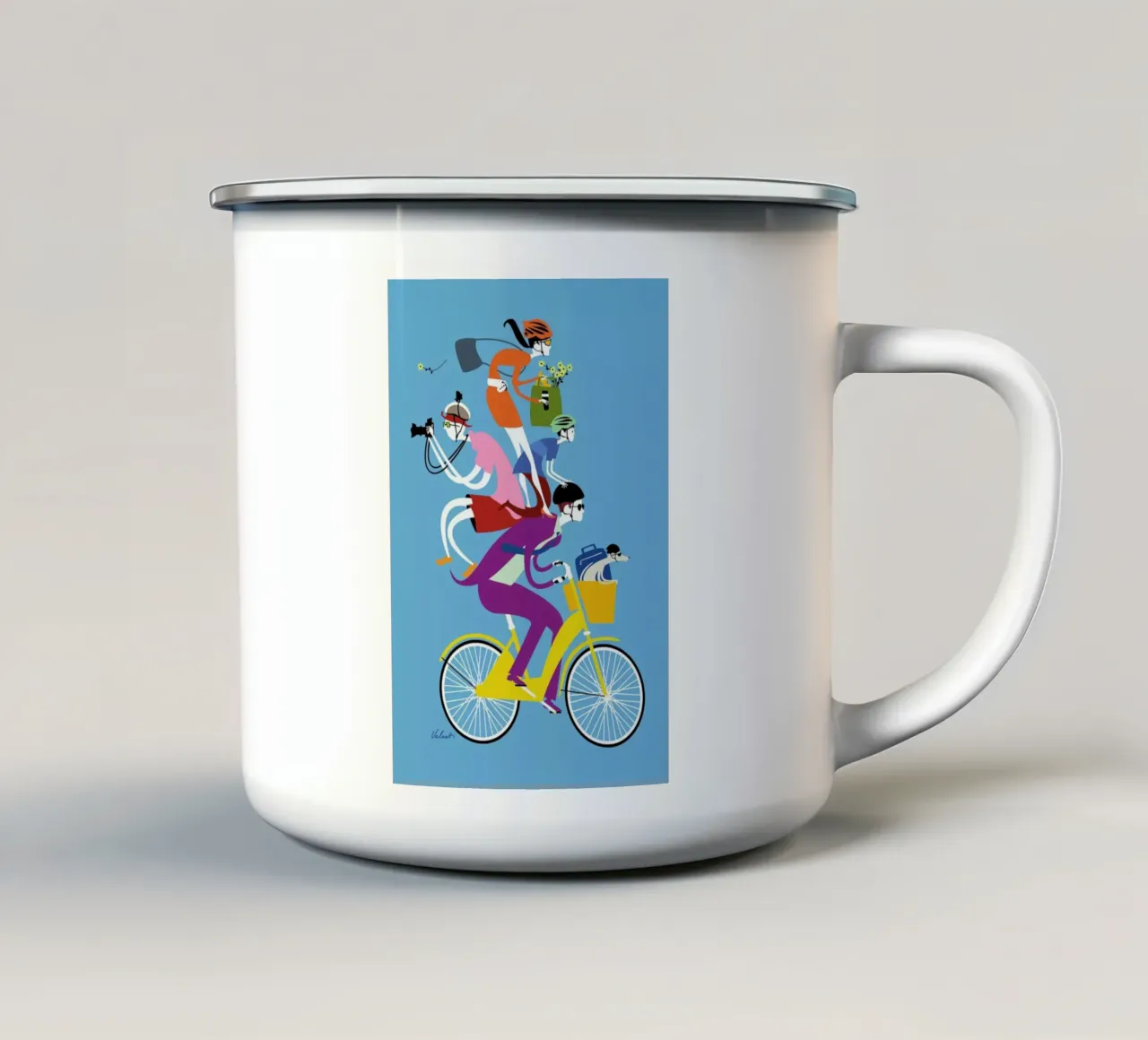 Share The Love tazza in smalto da Michael Valenti