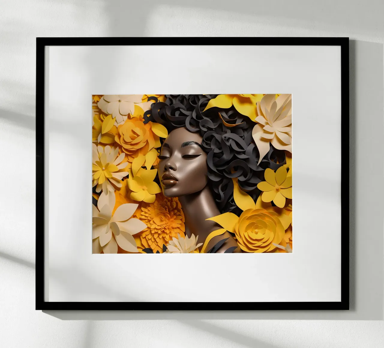 Mujer con flores no. 1 hahnemühle de Yaso Design & Art Women & Flowers