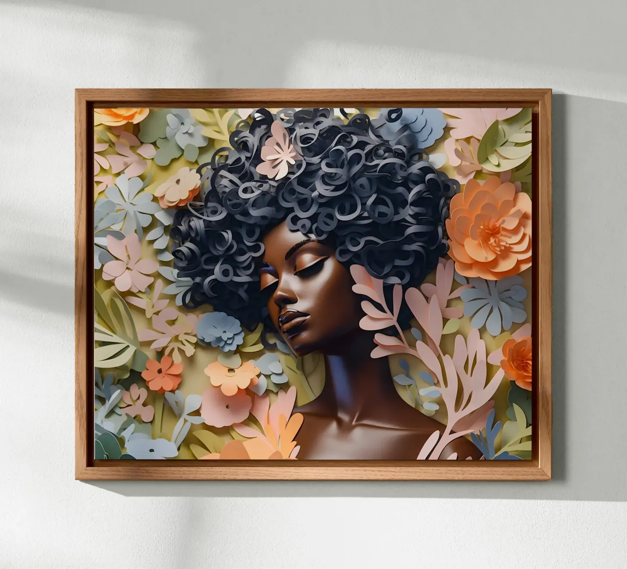 Donna con fiori no. 6 alluminio dibond da Yaso Design & Art Women & Flowers