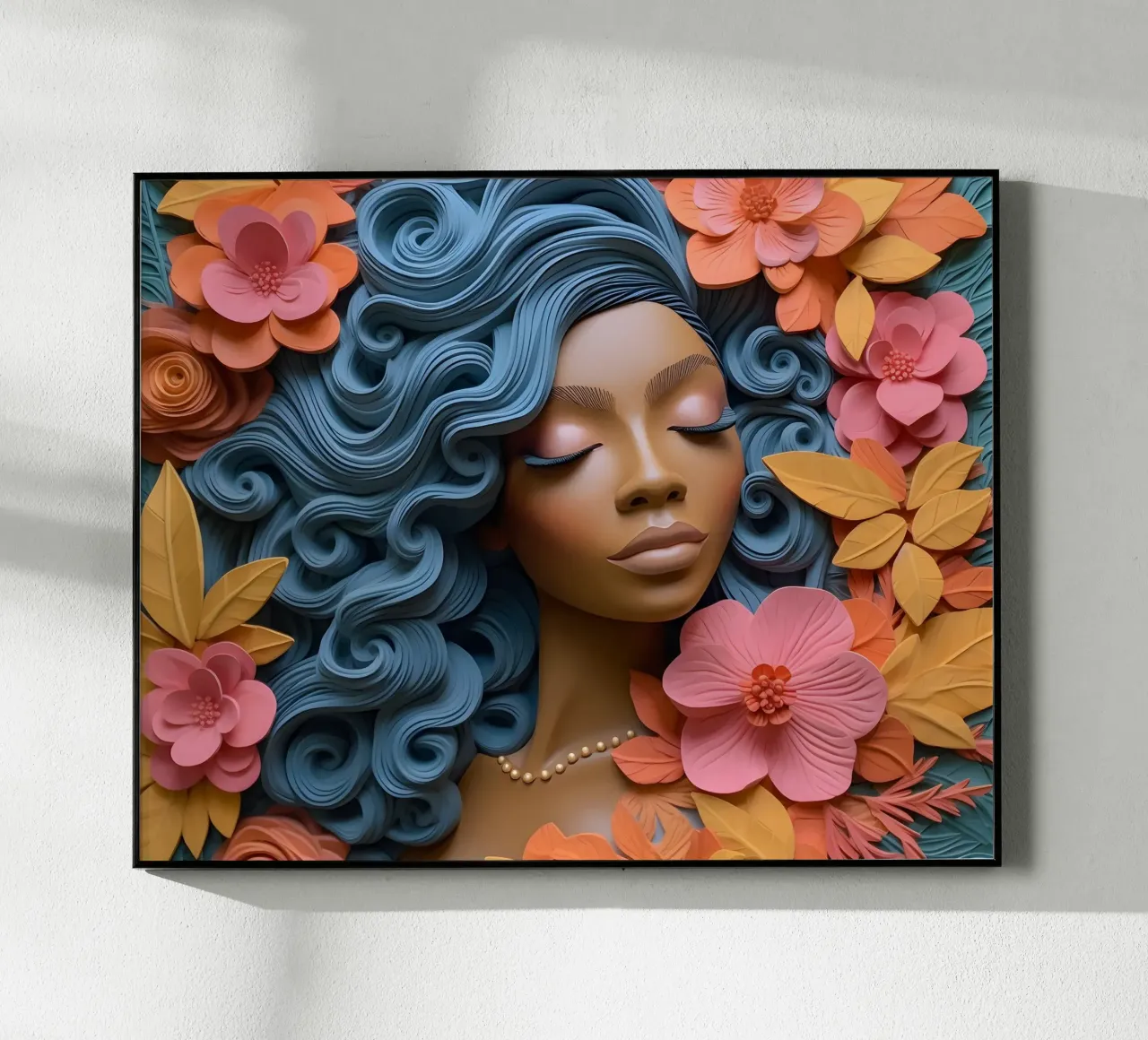 Donna con fiori no. 19 plexiglass da Yaso Design & Art Women & Flowers