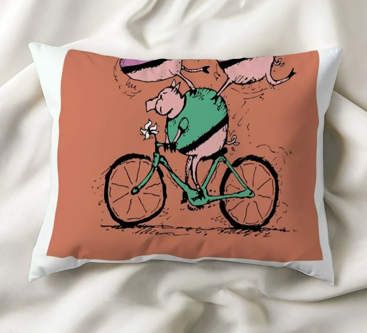 Three Pigs coussin de Michael Valenti