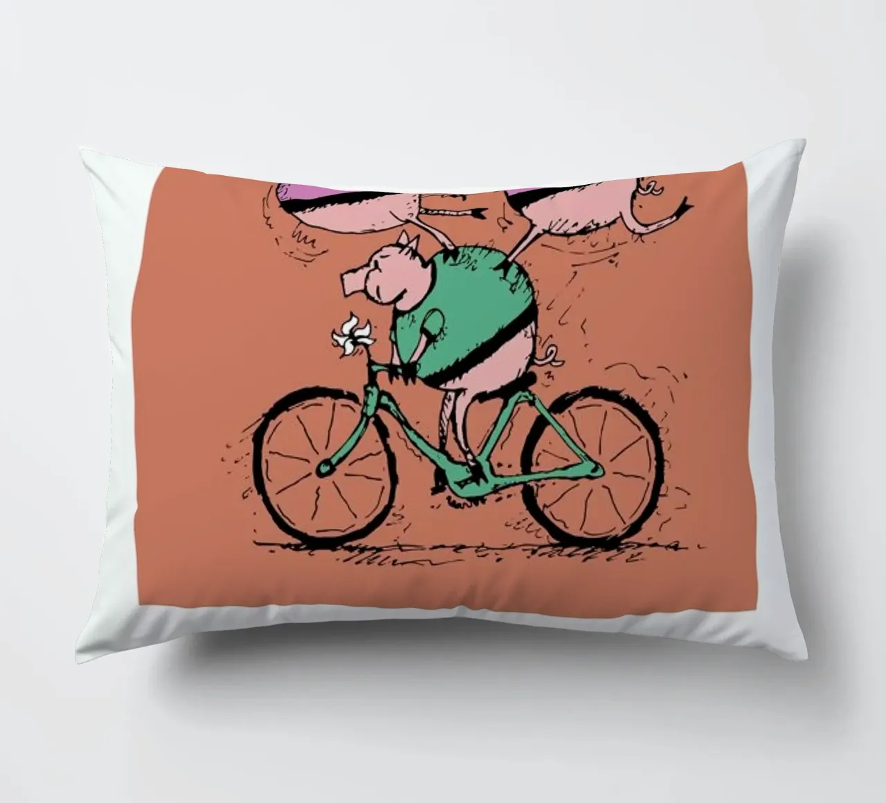 Three Pigs coussin de Michael Valenti