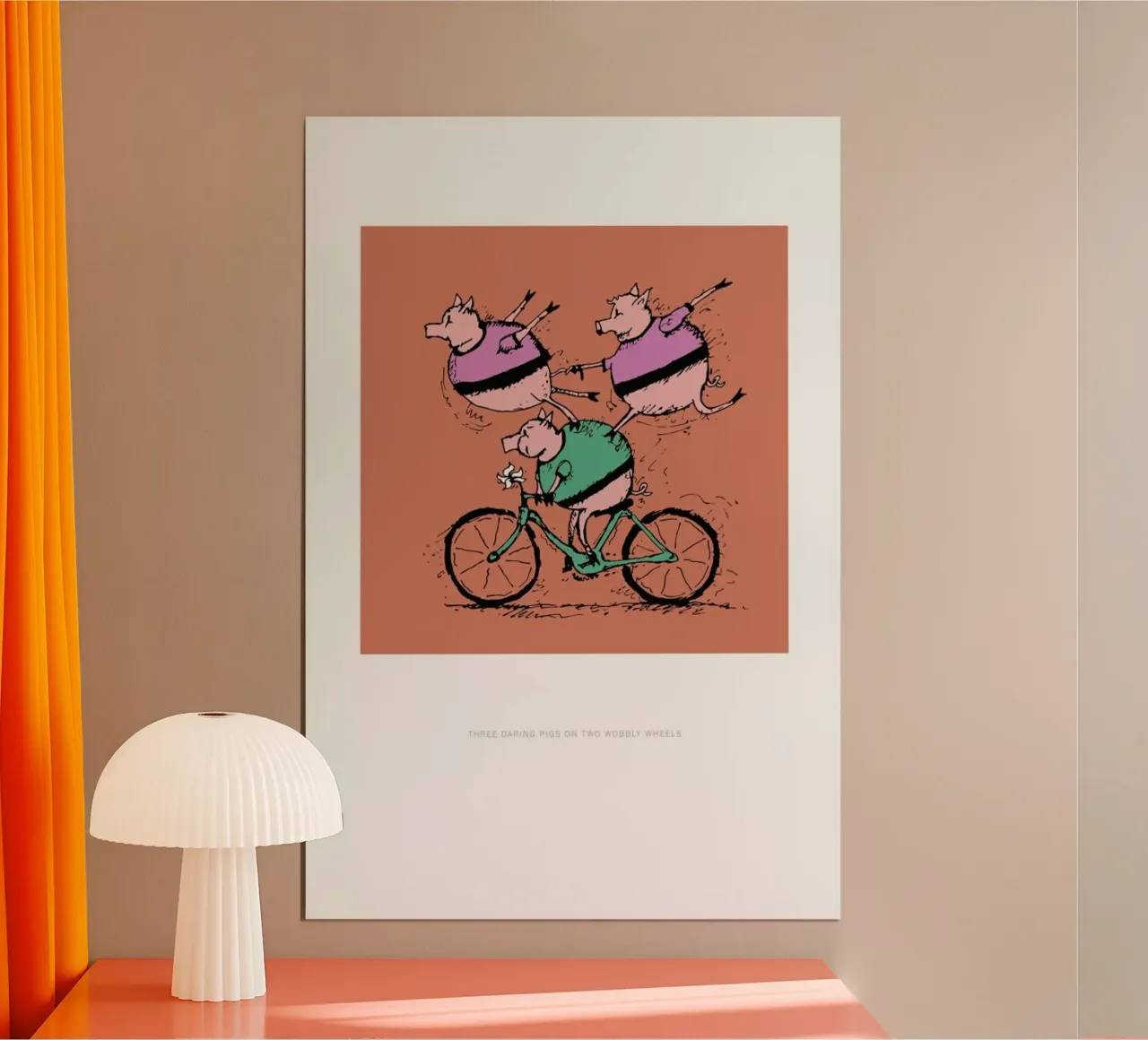 Three Pigs poster da Michael Valenti