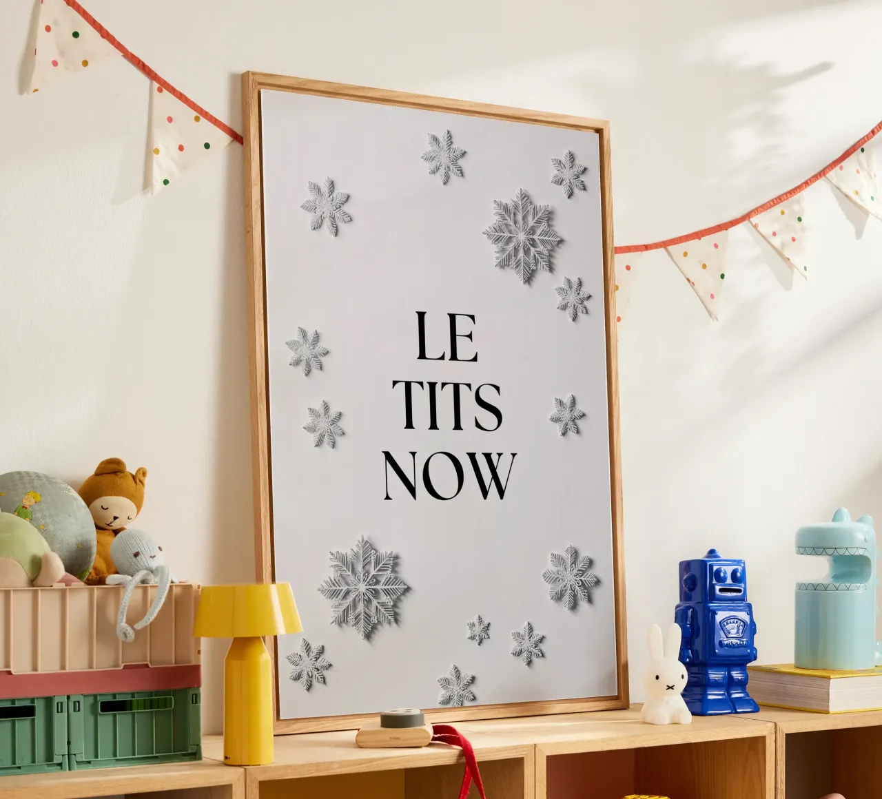 LET IT SNOW. Or what did you read? plexiglass da AlbertKlee