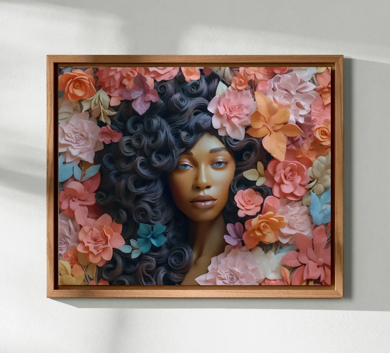 Donna con fiori no. 21 alluminio dibond da Yaso Design & Art Women & Flowers