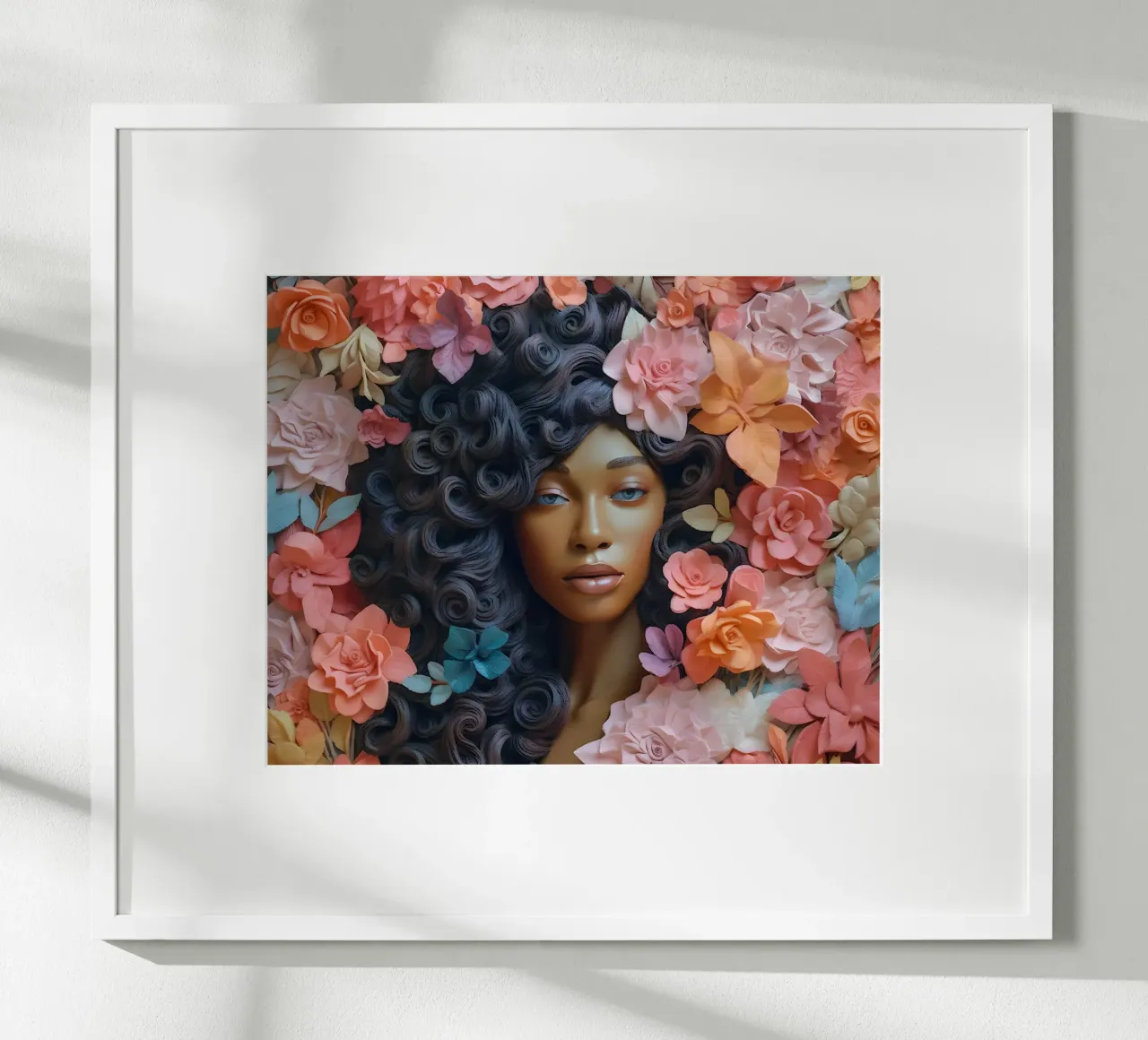 Donna con fiori no. 21 poster da Yaso Design & Art Women & Flowers