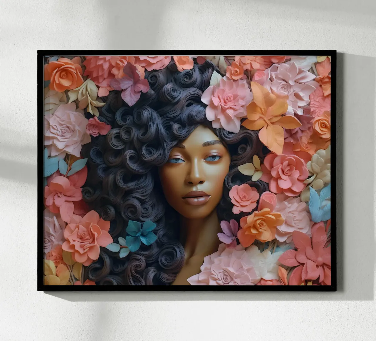 Donna con fiori no. 21 poster da Yaso Design & Art Women & Flowers