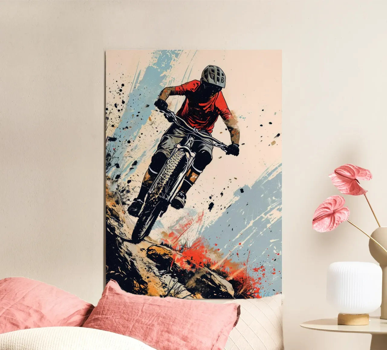 Arte sportiva della mountain bike carta hahnemühle da Justyna Jaszke JBJart
