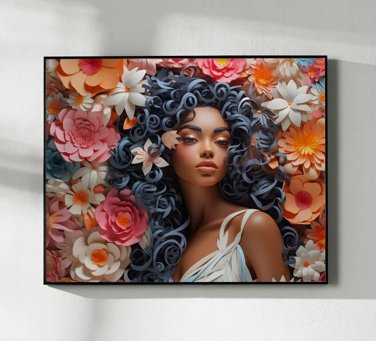 Mujer con flores nº 54 metacrilato de Yaso Design & Art Women & Flowers