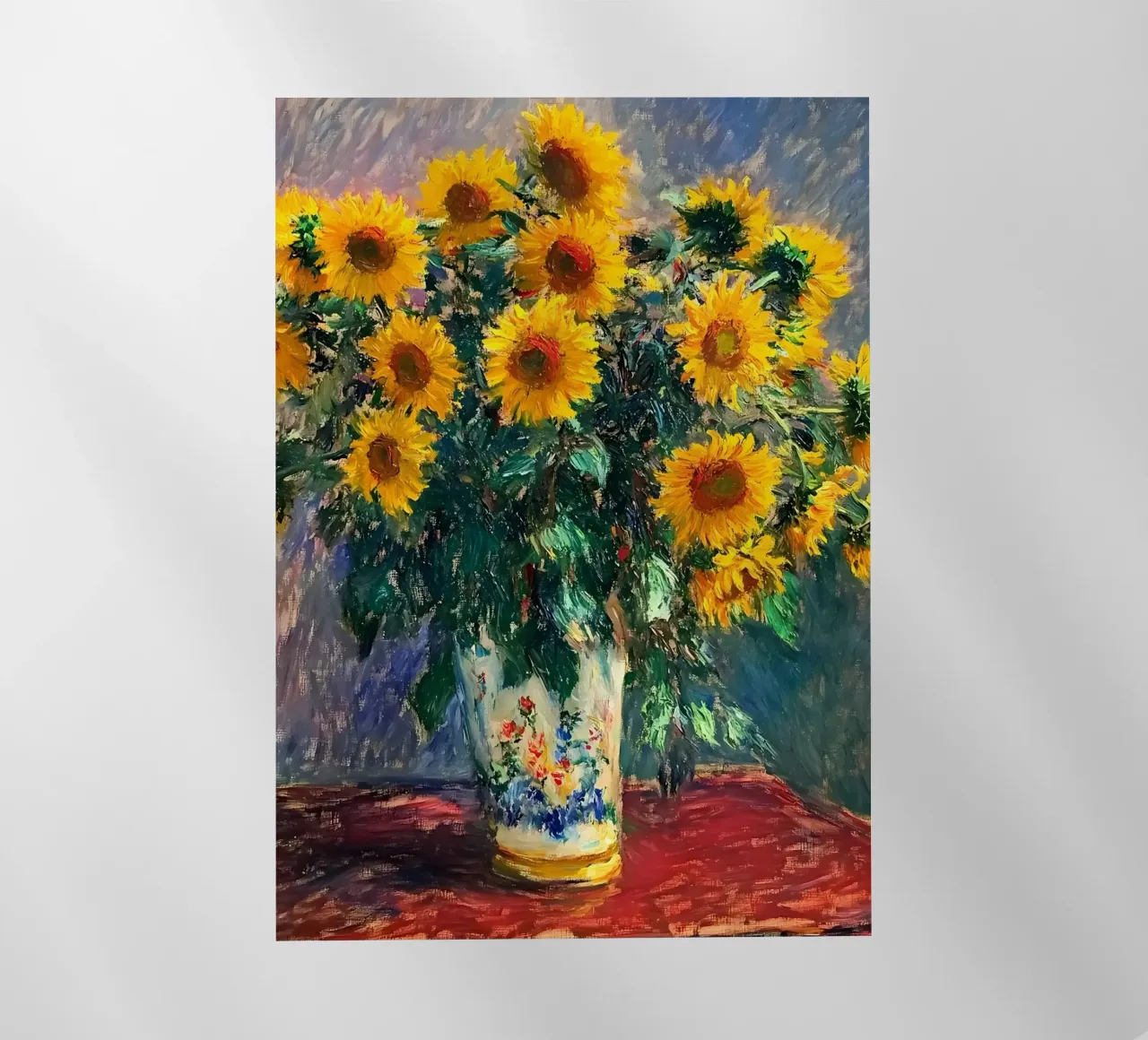 Sunflowers by Claude Monet pellicola backlit da IamHomeStudio