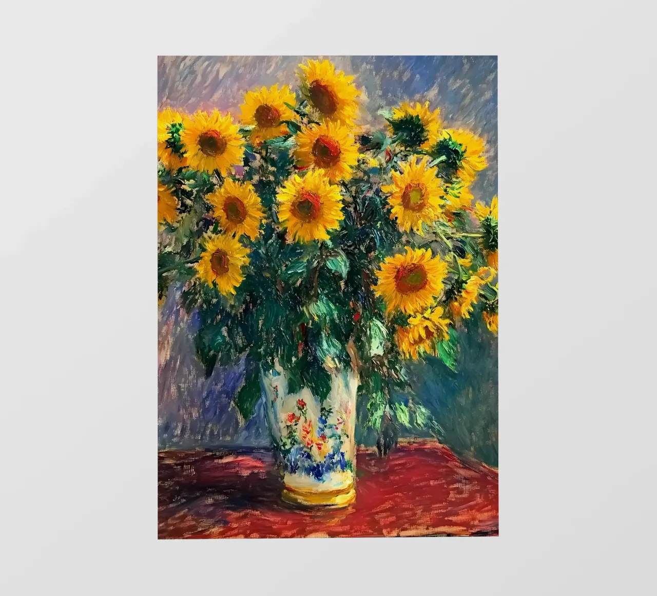 Sunflowers by Claude Monet pellicola backlit da IamHomeStudio