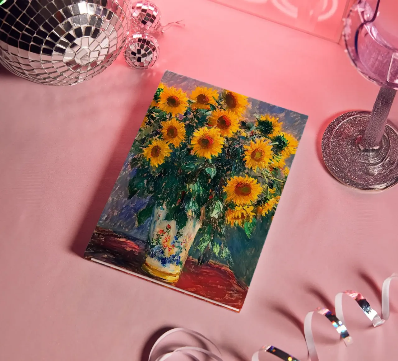 Sunflowers by Claude Monet notebook by IamHomeStudio