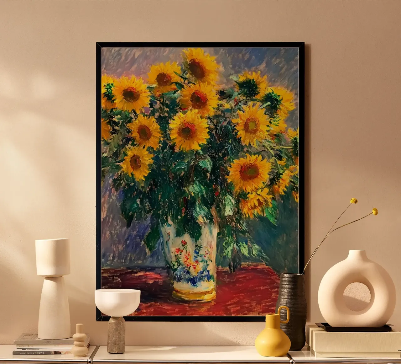 Sunflowers by Claude Monet poster da IamHomeStudio