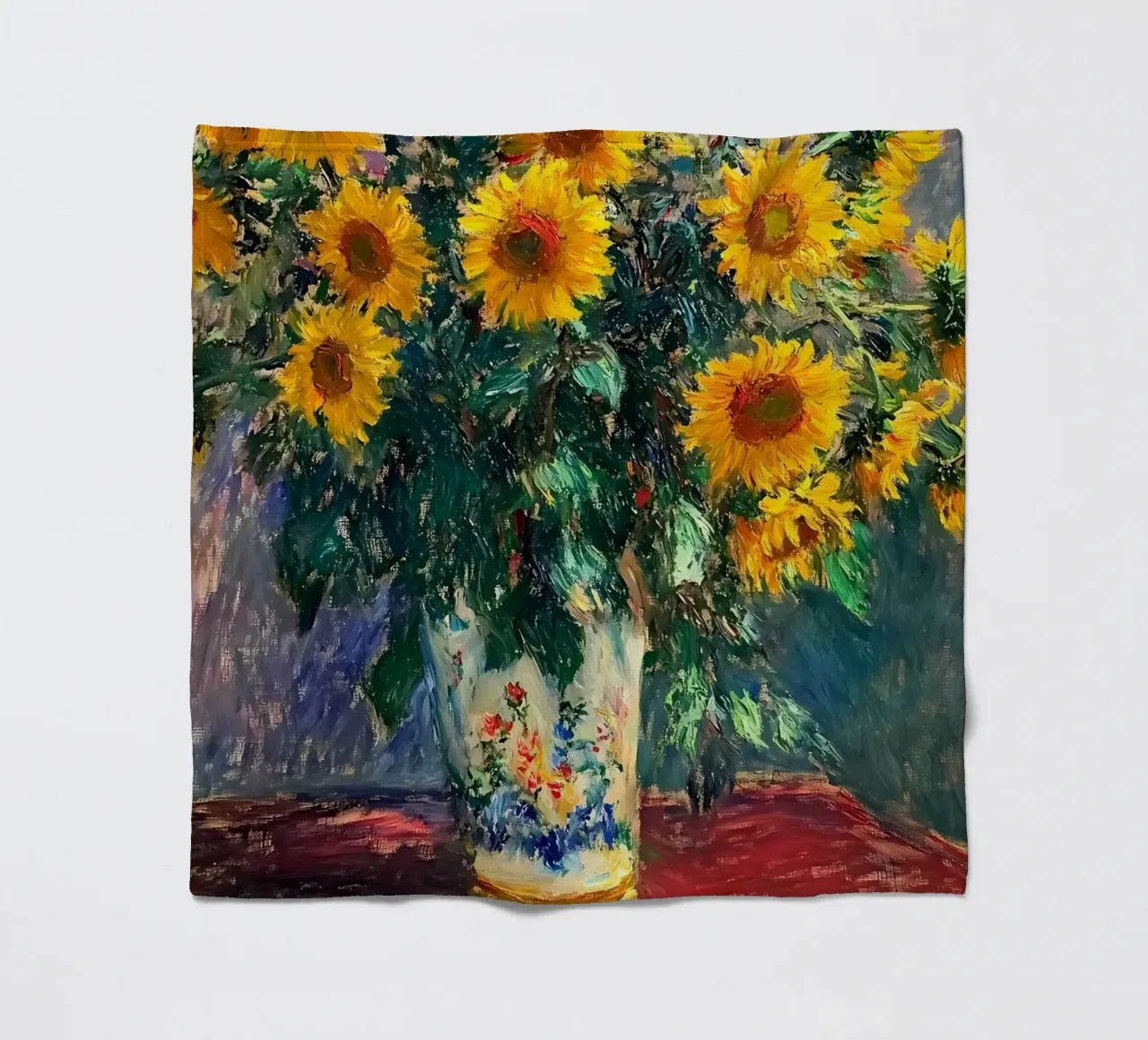 Sunflowers by Claude Monet coperta in pile da IamHomeStudio
