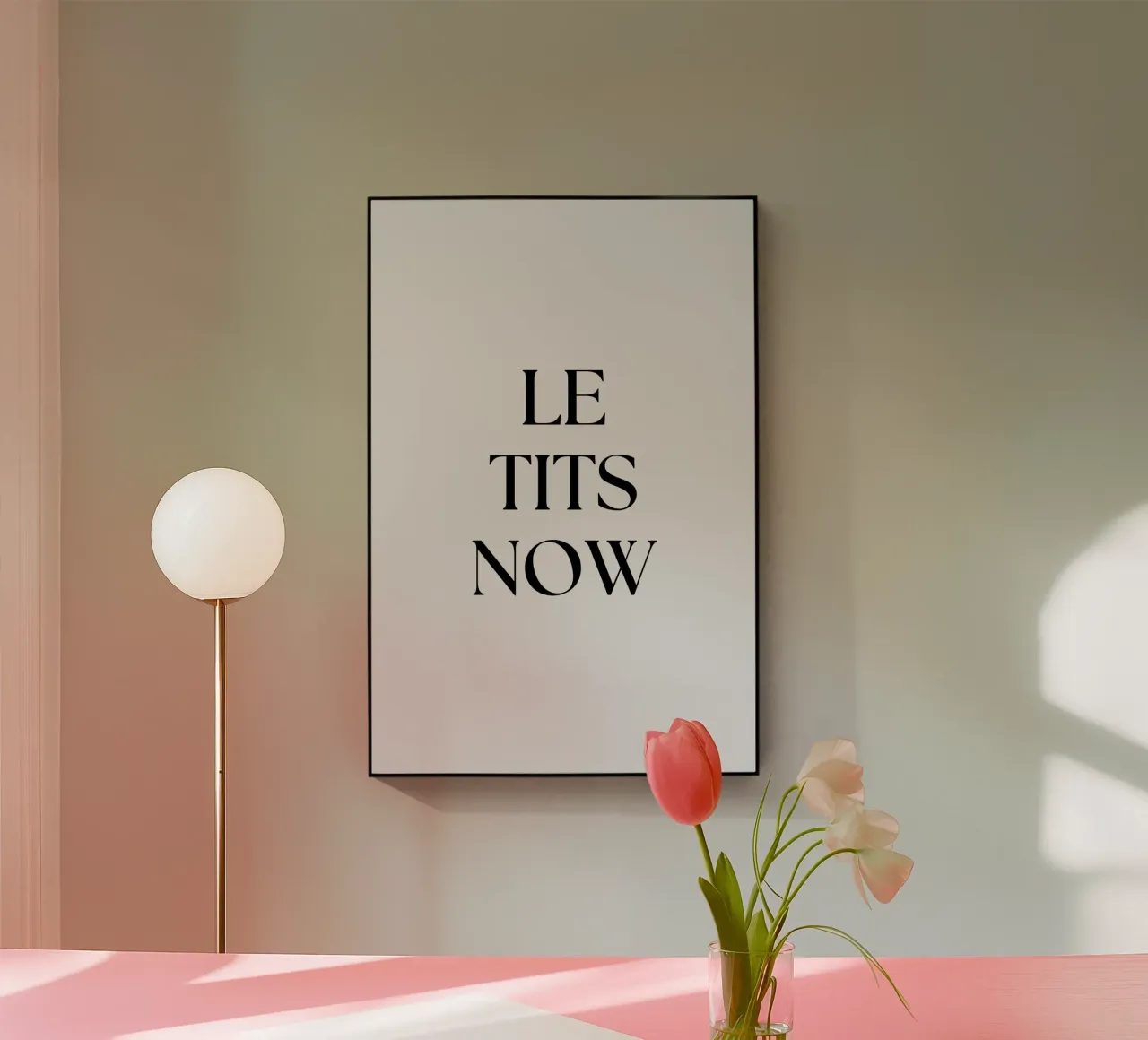 LET IT SNOW. Blanc. plexiglass da AlbertKlee