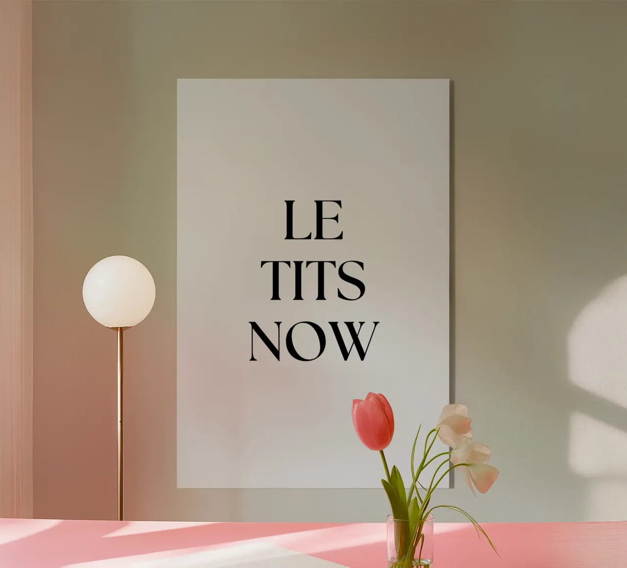 LET IT SNOW. Blanc. plexiglass da AlbertKlee