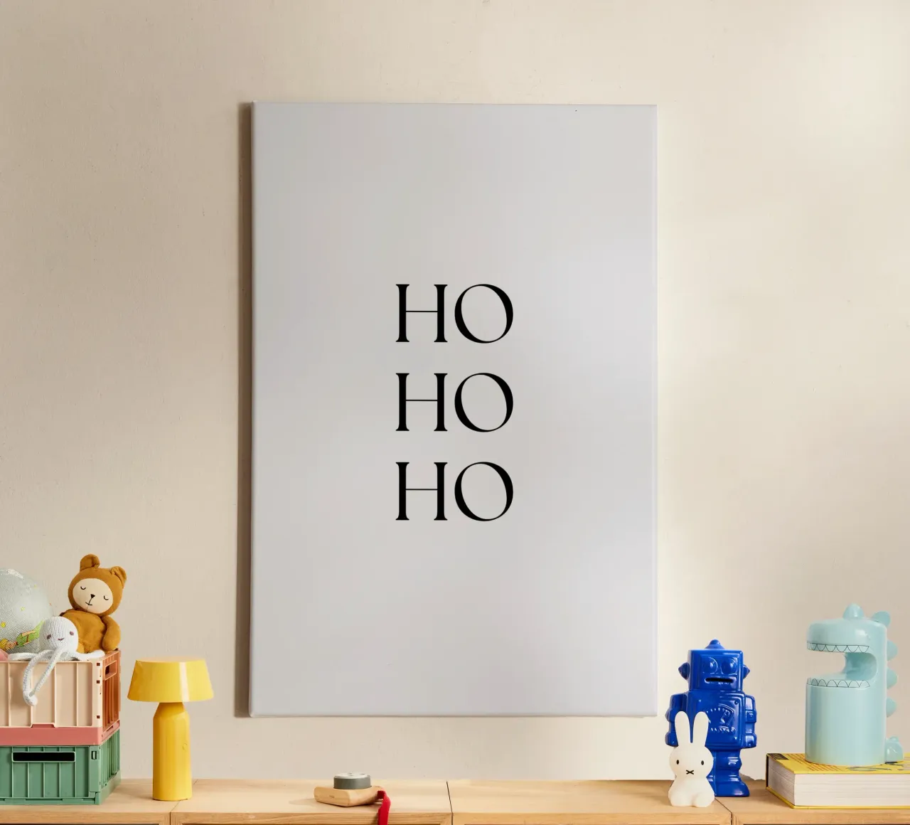HO HO HO. Blanc. canvas by AlbertKlee