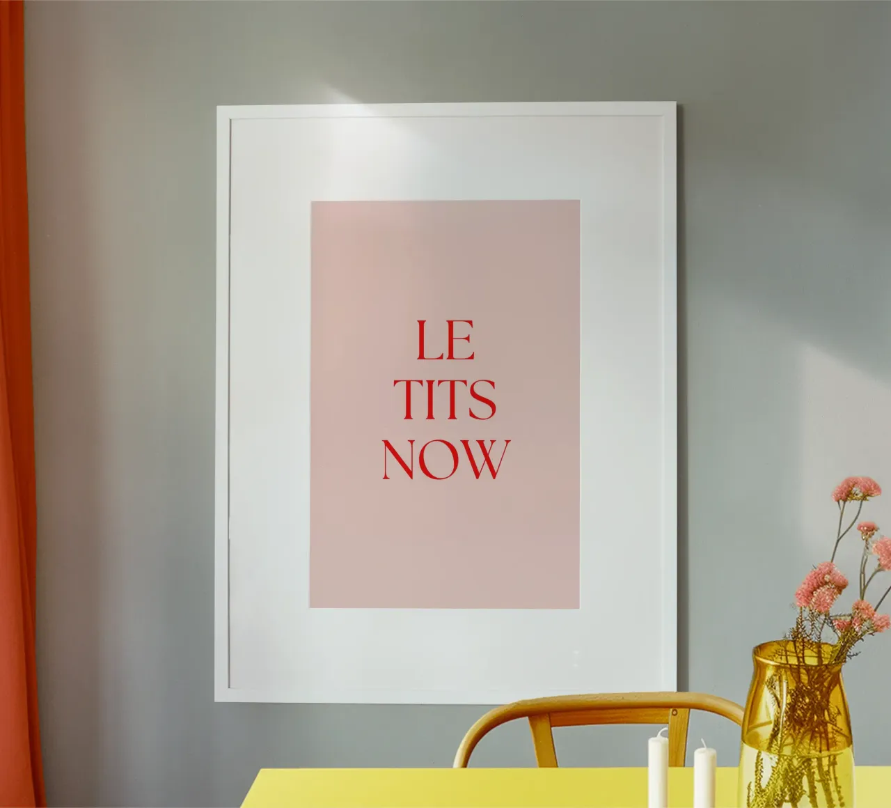 LET IT SNOW. Rogue. poster con telaio in alluminio da AlbertKlee