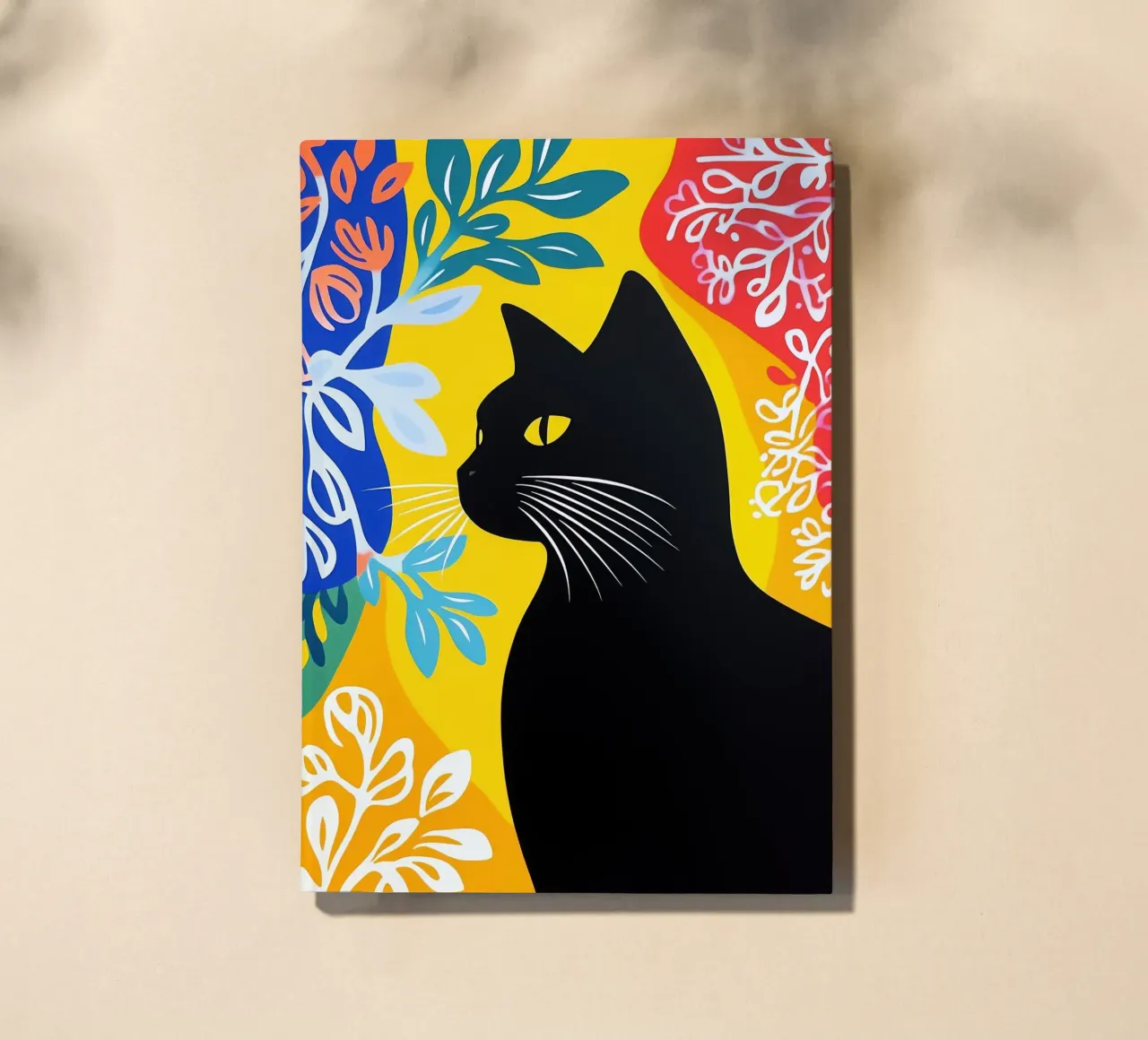 Black cat in the Matisse Gallery notebook by Autofocus