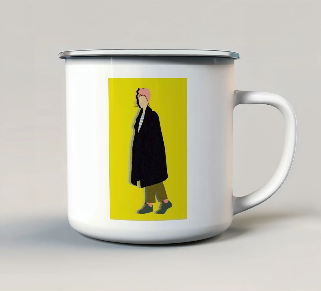 Walk tazza in smalto da Laura O'Connor