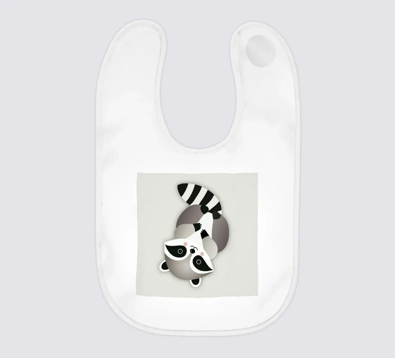 Procione giocherellone - Illustrazione animale minimalista bavaglino da namosh