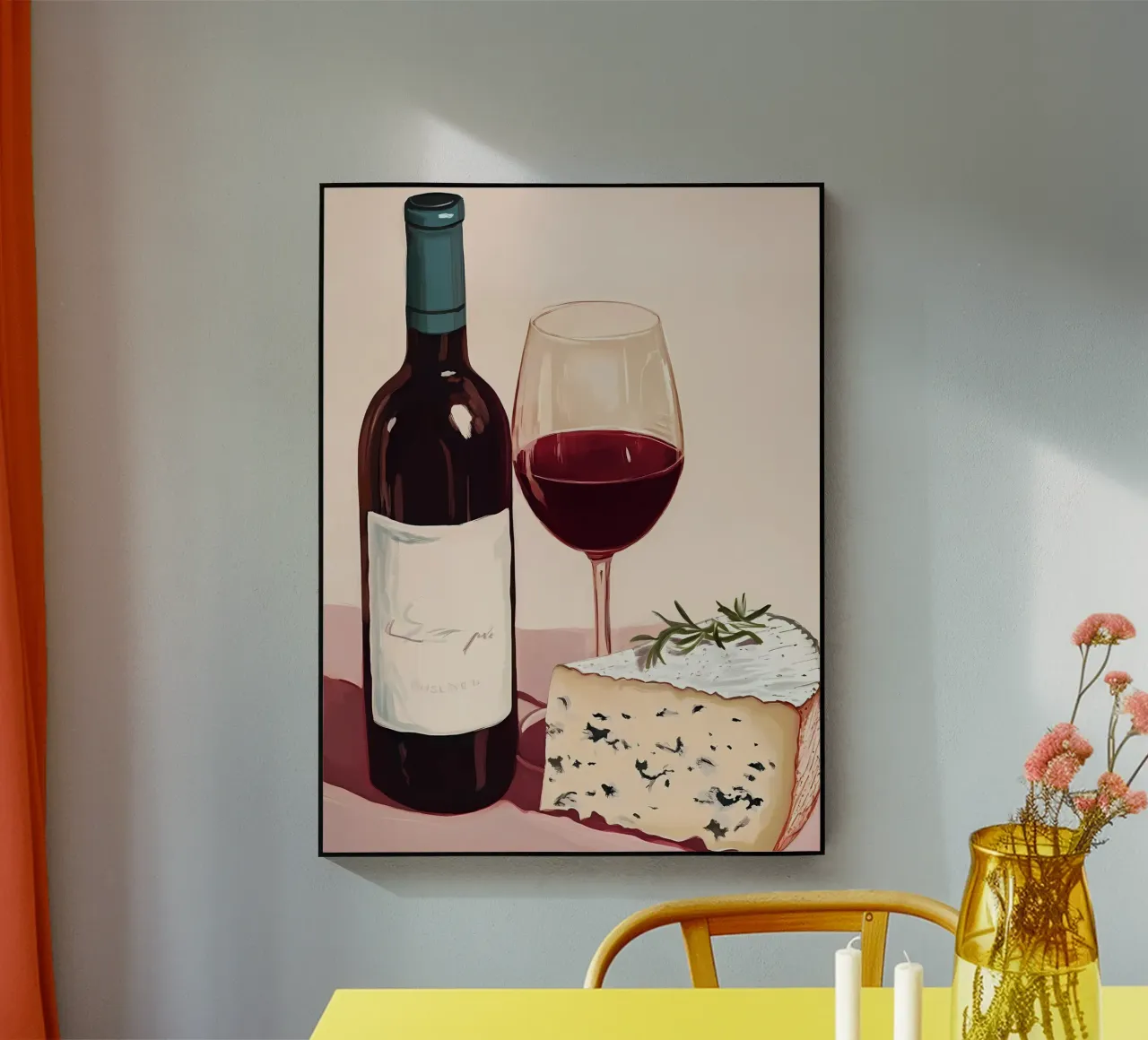 Vino e formaggio plexiglass da IamHomeStudio