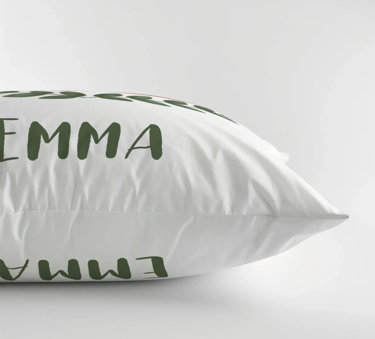 Schlafender Fuchs mit Name decorative cushion by BAINAI KIDS
