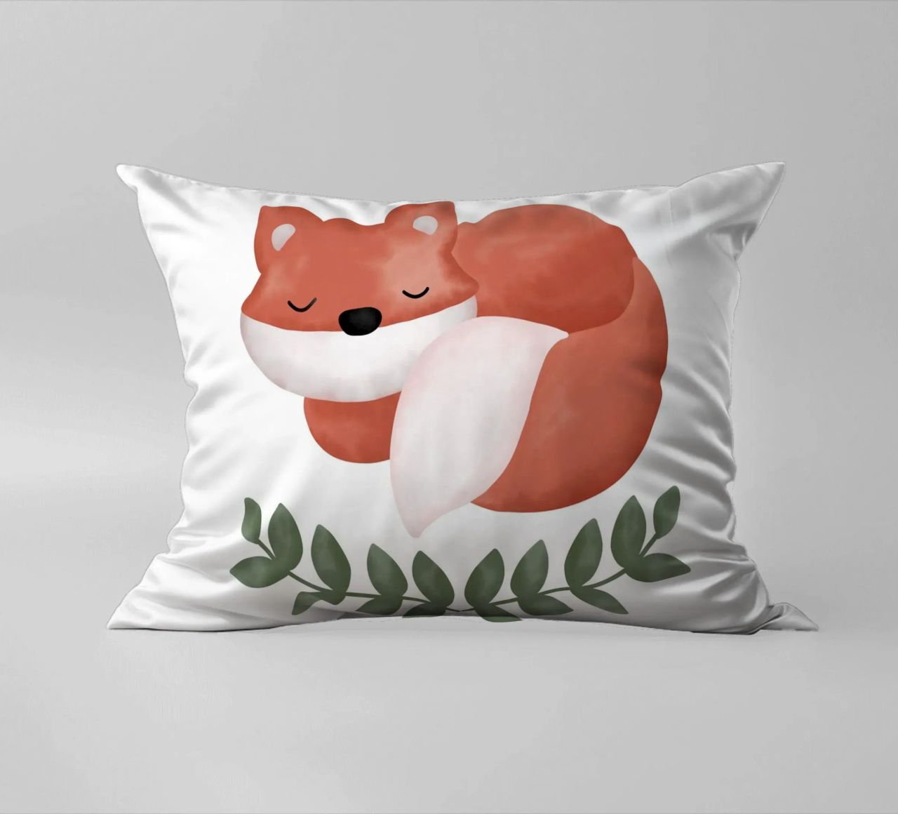 Schlafender Fuchs mit Name cuscino da BAINAI KIDS