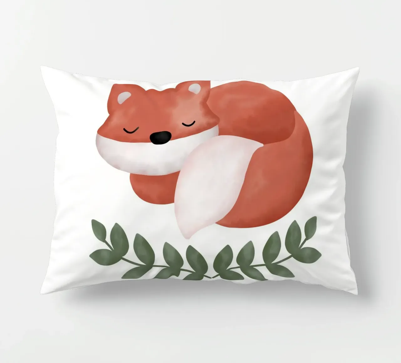 Schlafender Fuchs mit Name cuscino da BAINAI KIDS