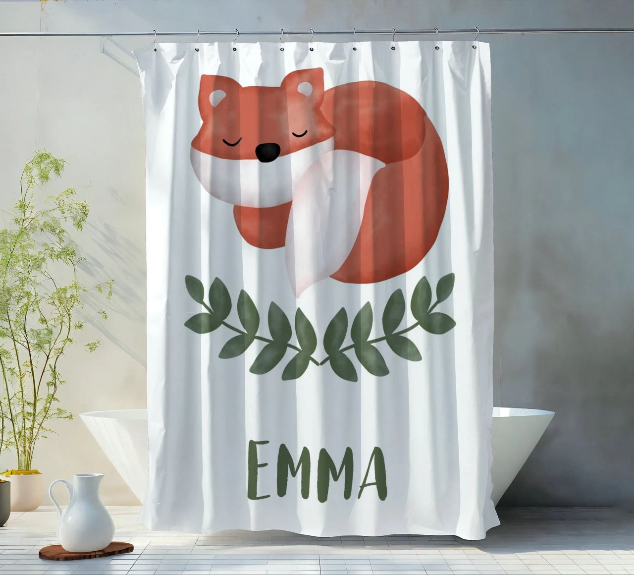 Schlafender Fuchs mit Name tenda da doccia da BAINAI KIDS