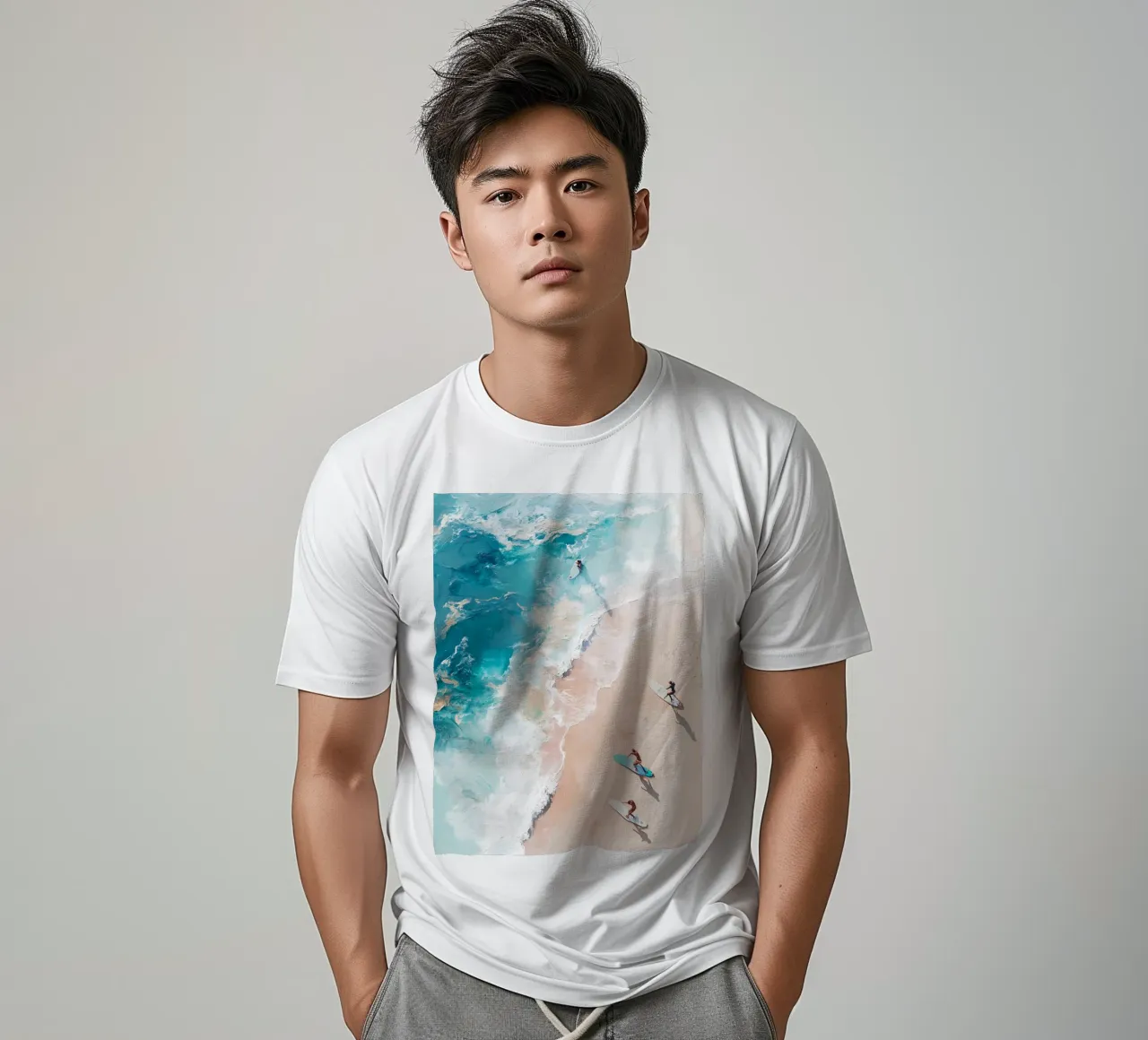 Surf, oceano, costa t-shirt da IamHomeStudio