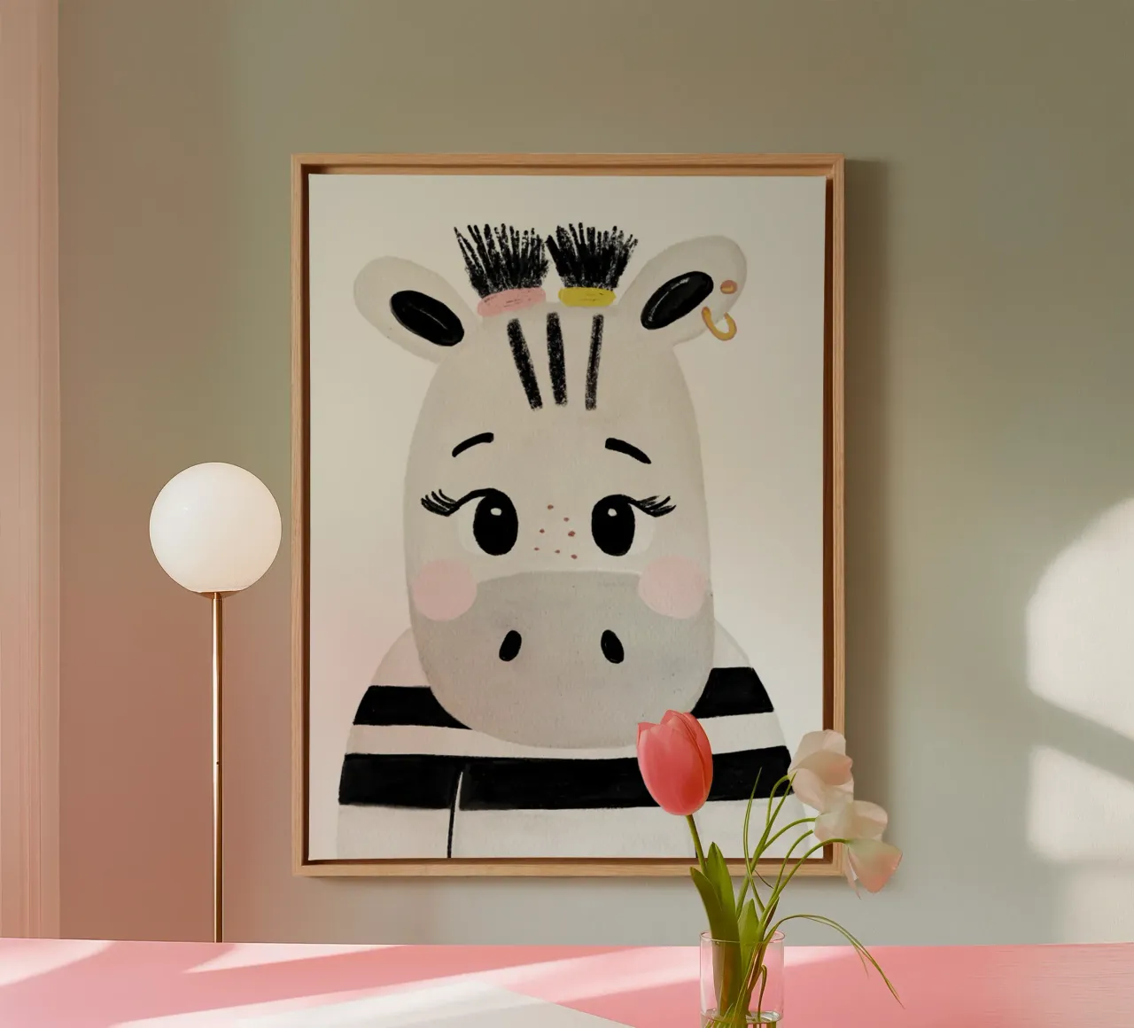 Zilly Zebra canvas by HummelBär