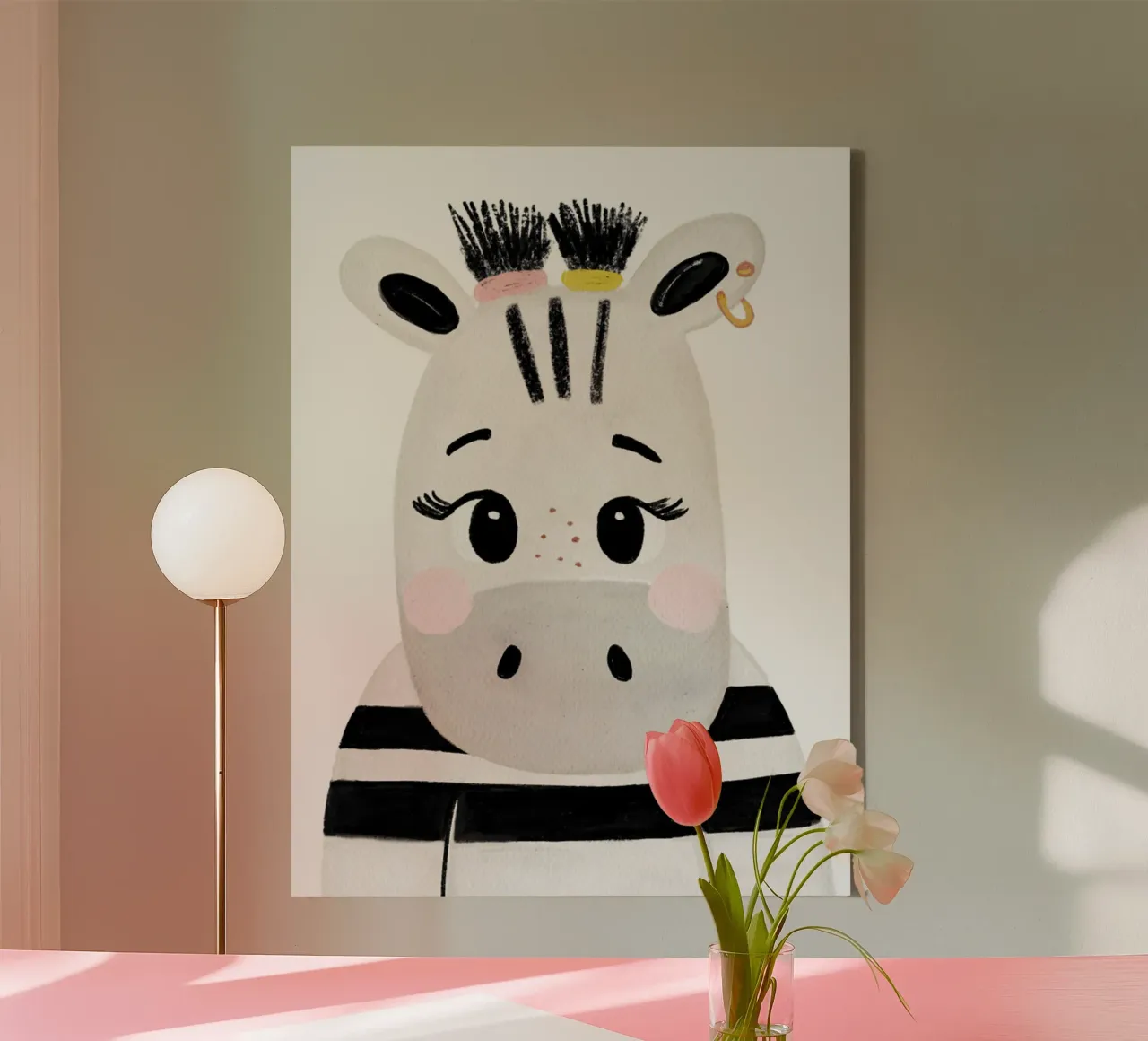 Zilly Zebra canvas by HummelBär