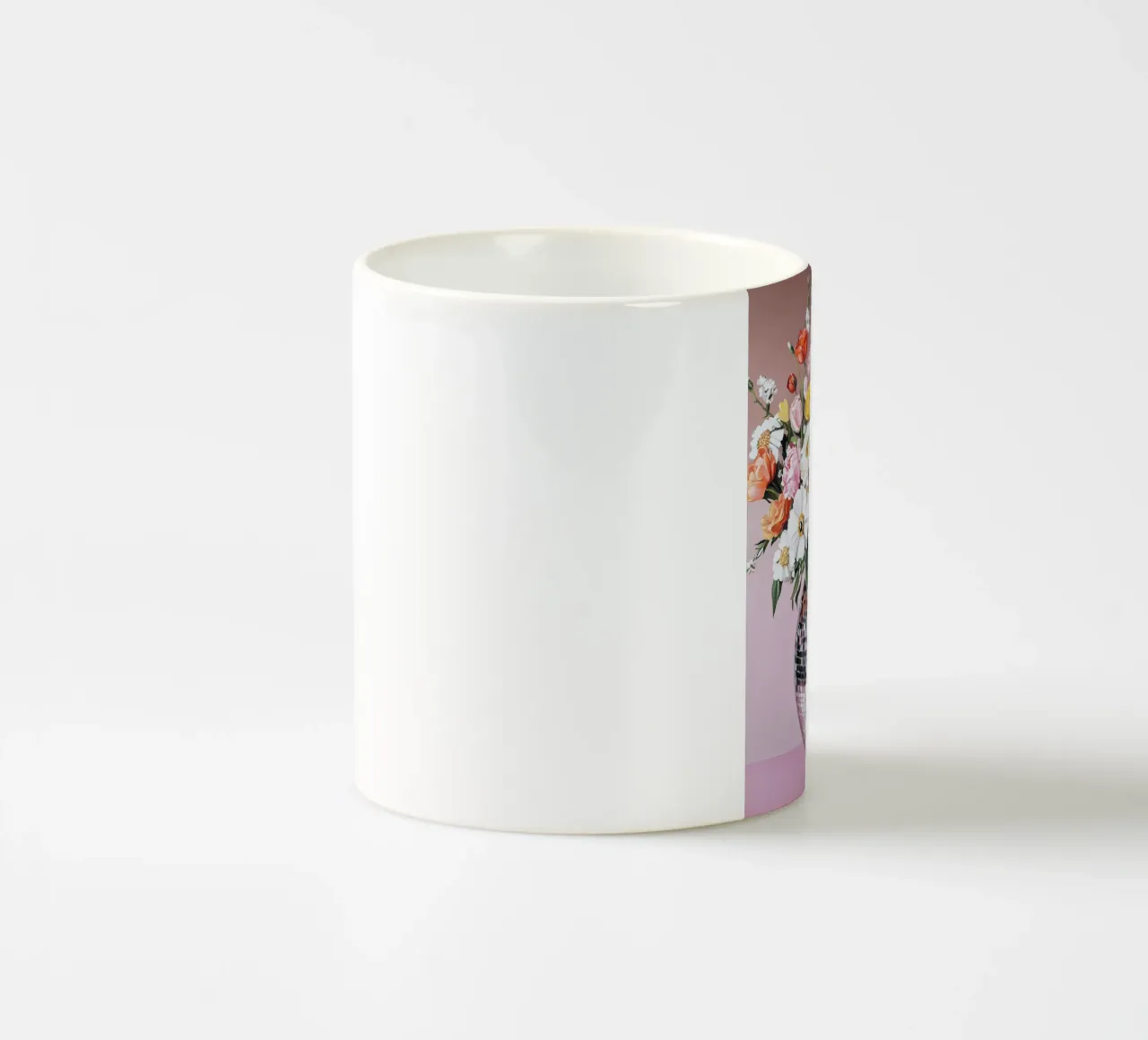 Palla da discoteca con fiori tazza in ceramica da IamHomeStudio