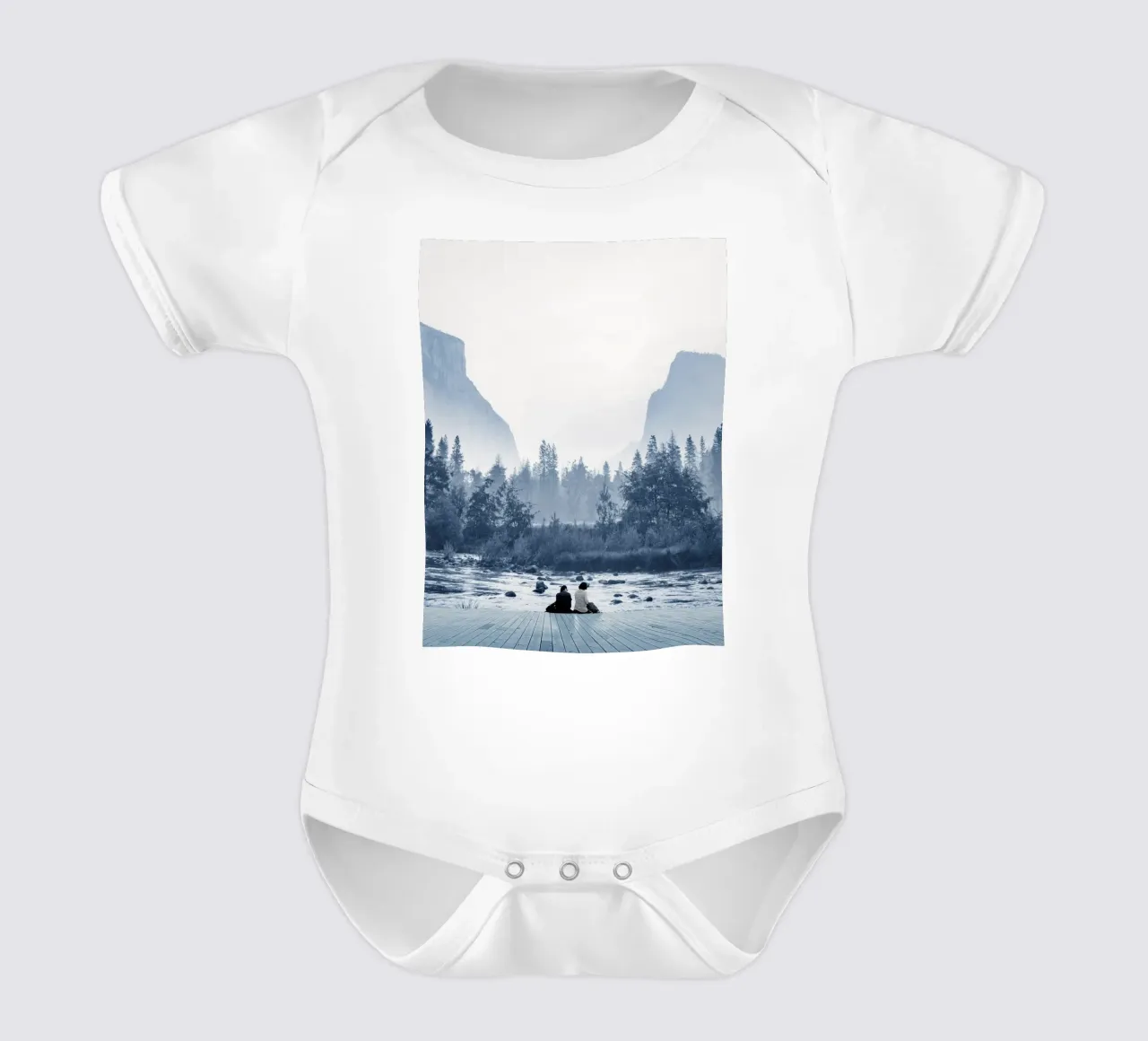 Date In The Nature short-sleeve baby romper by arizrab